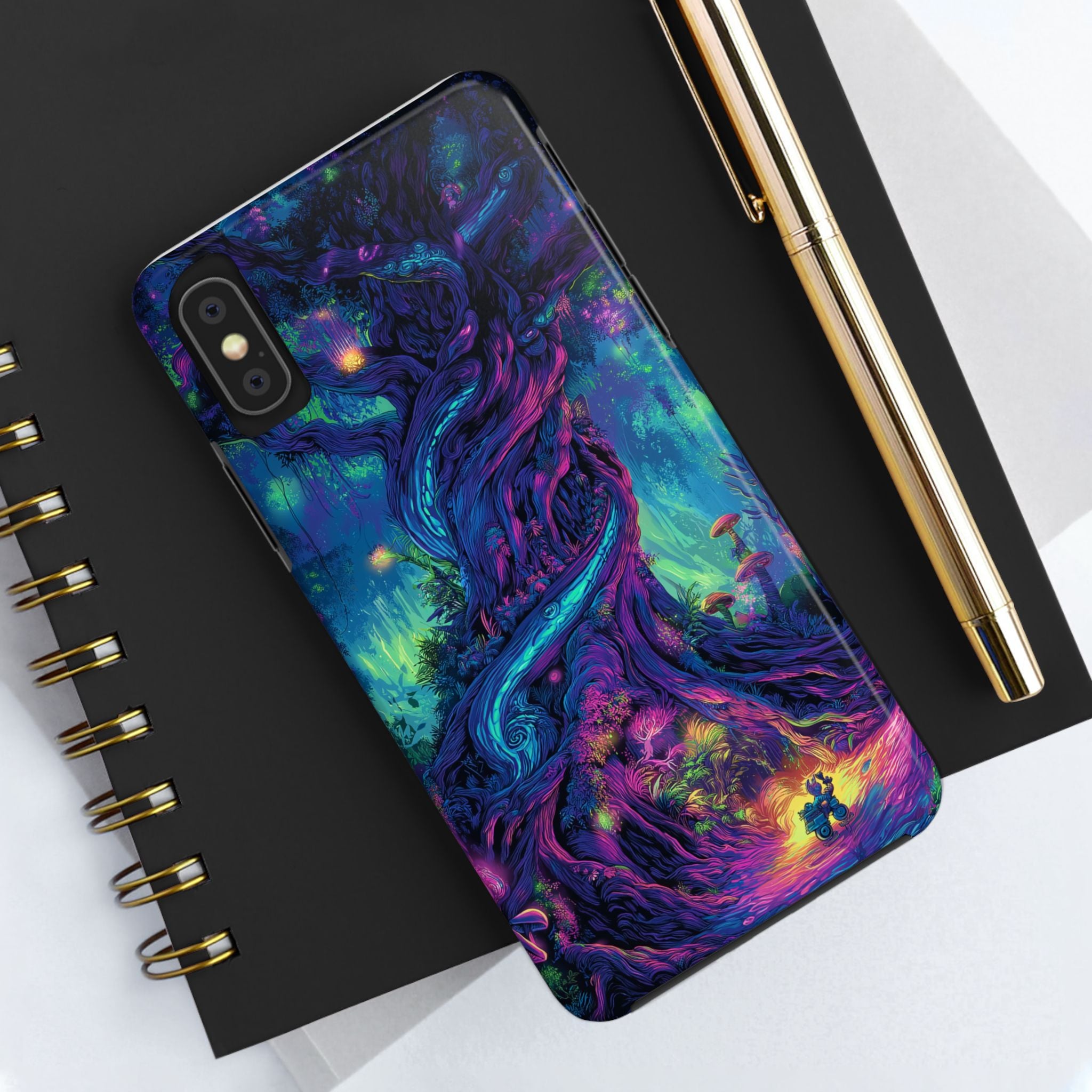 Psychedelic Tree Tough Phone Cases