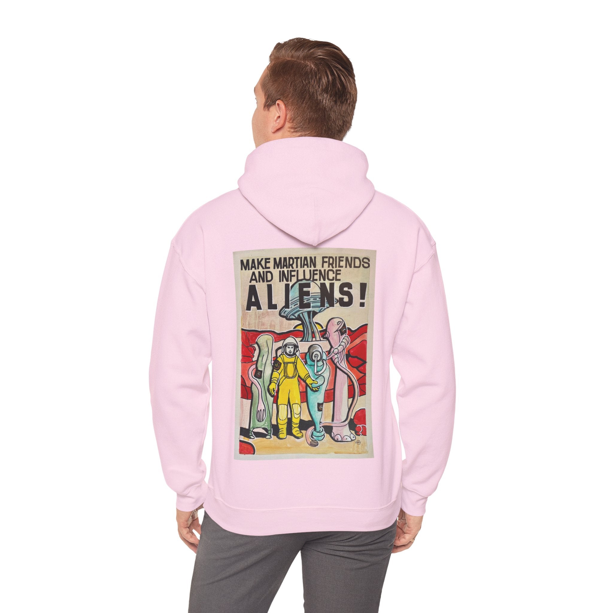 Mars Aliens Unisex Heavy Blend Hooded Sweatshirt