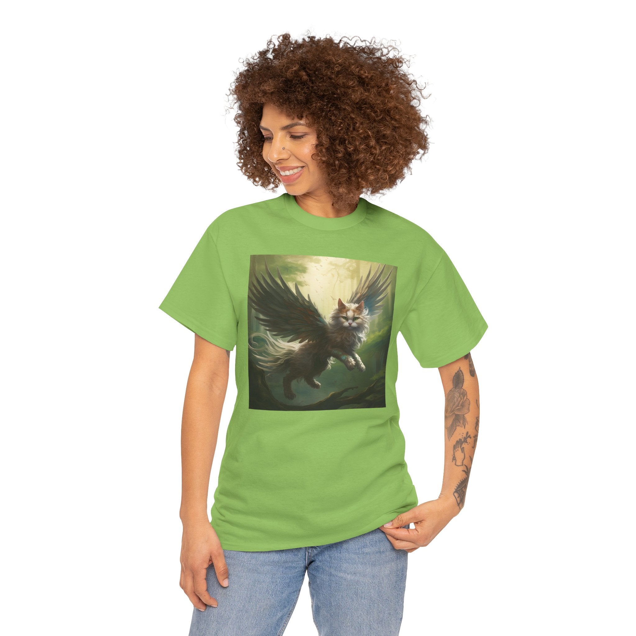 Fantasy Cat Unisex Heavy Cotton Tee