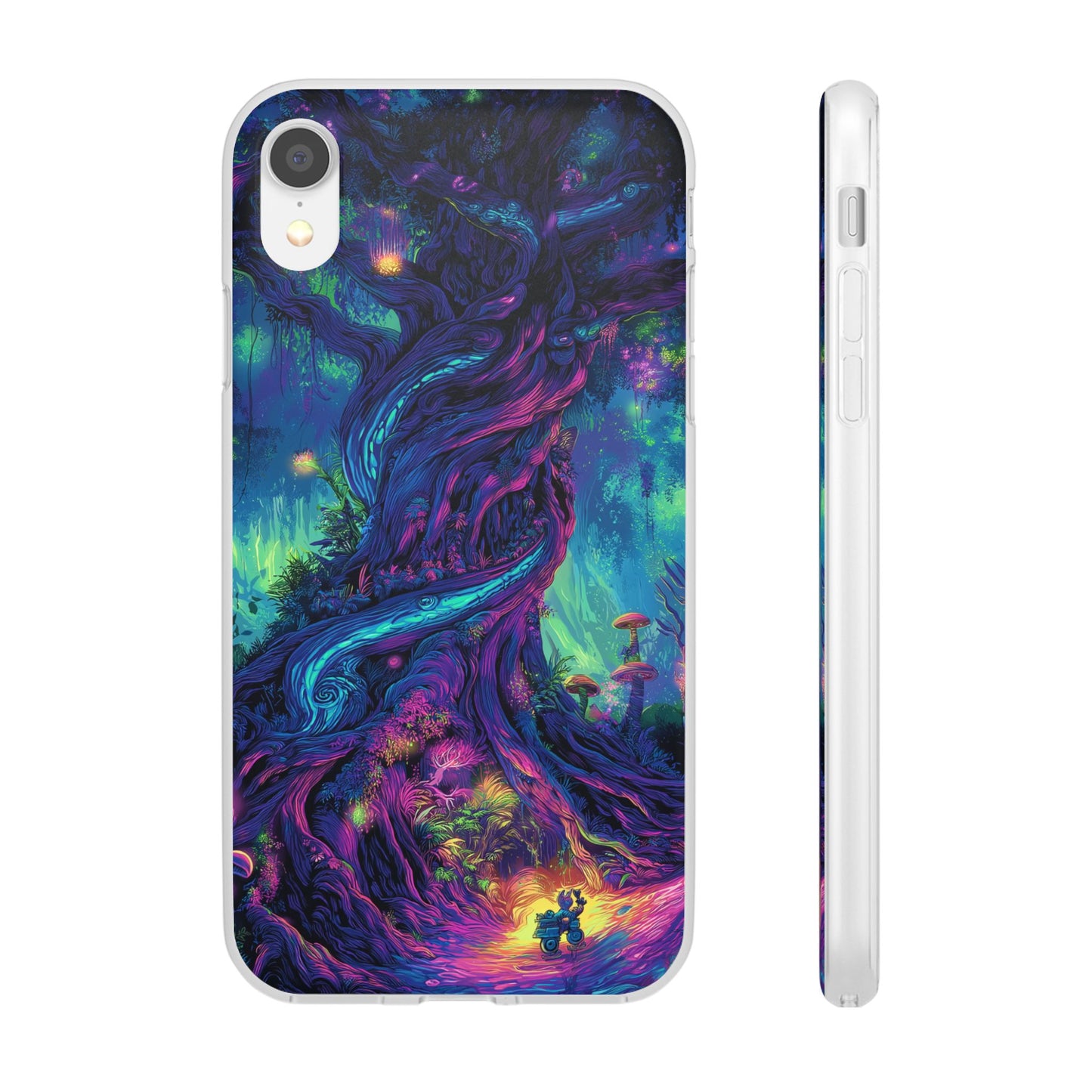 Psychedelic Tree Vibrant Fantasy Flexi Case - Enchanted Forest Design