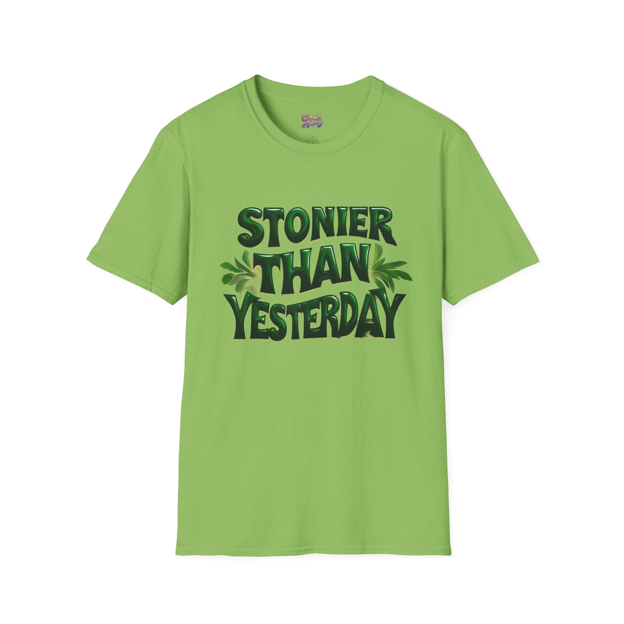 Stoner Vibes Unisex Softstyle T-Shirt - 'Stoner Than Yesterday' Graphic Tee