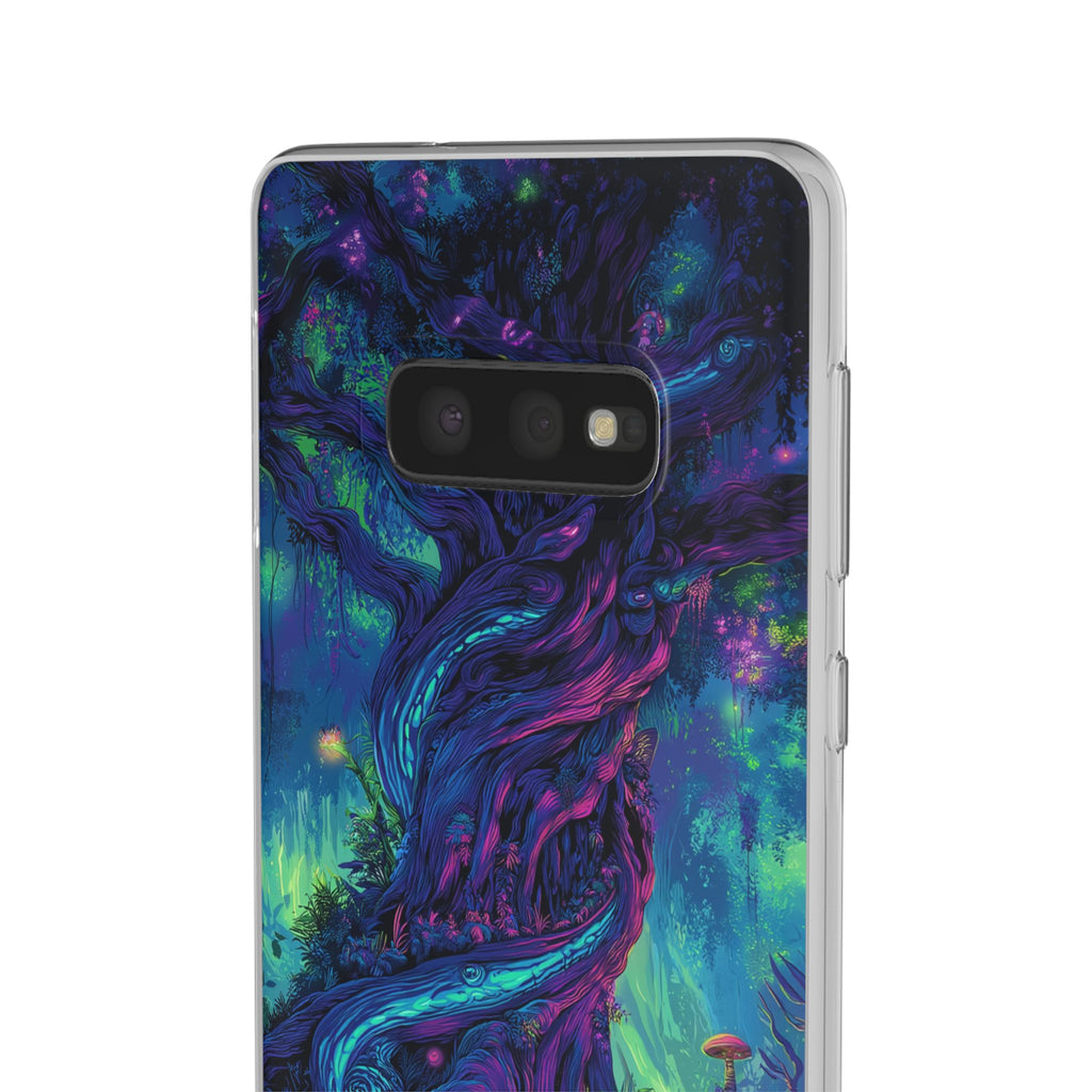 Psychedelic Tree Vibrant Fantasy Flexi Case - Enchanted Forest Design