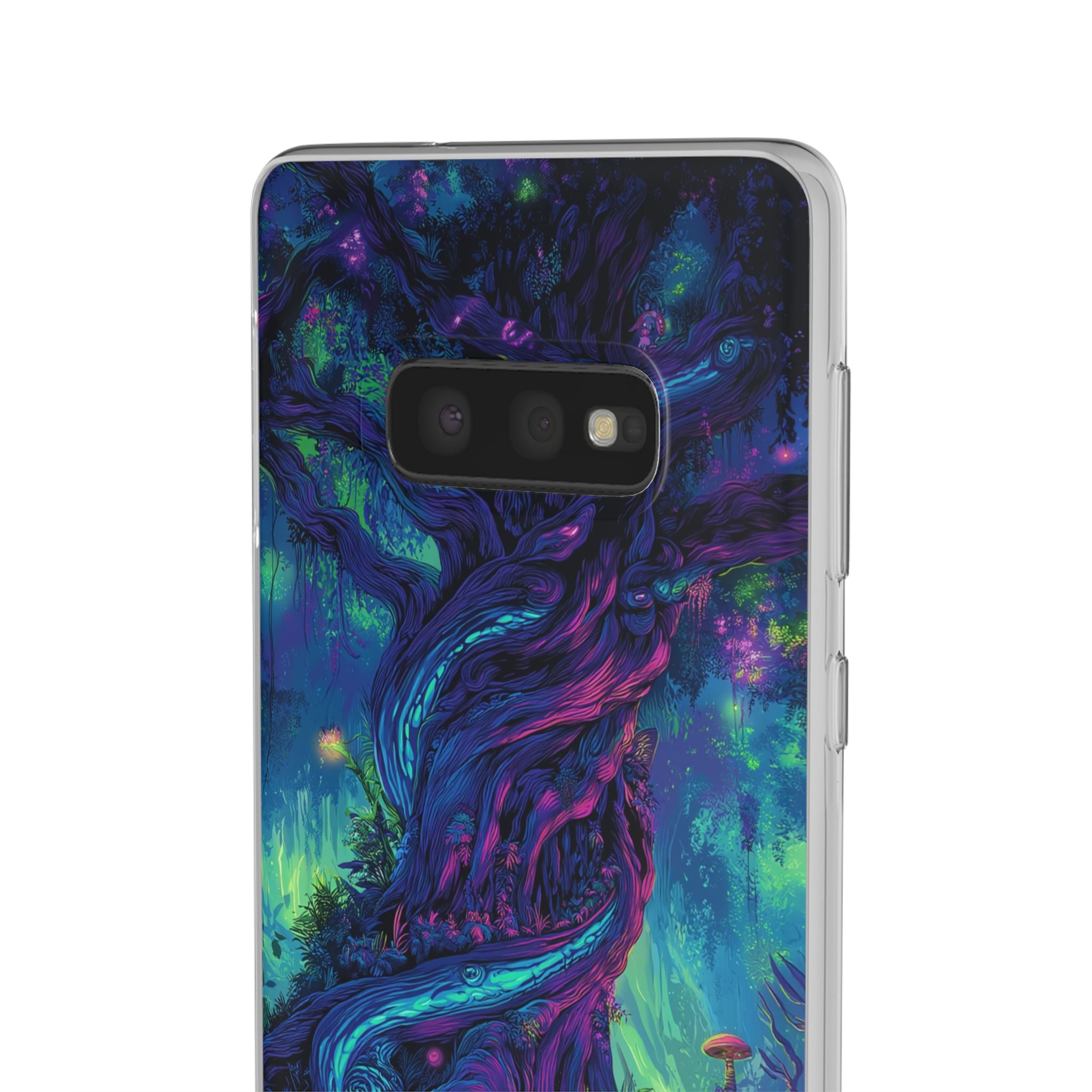 Psychedelic Tree Vibrant Fantasy Flexi Case - Enchanted Forest Design