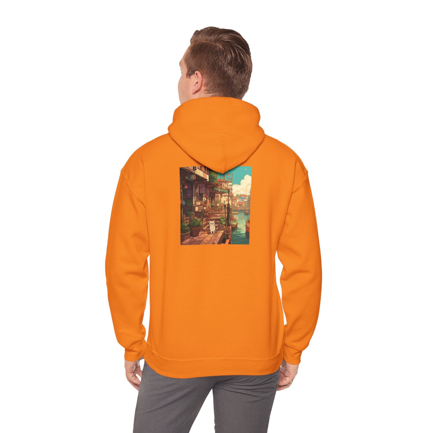 Studio Ghibli Style Cat Unisex Heavy Blend  Hooded Sweatshirt