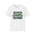 Stoner Vibes Unisex Softstyle T-Shirt - 'Stoner Than Yesterday' Graphic Tee