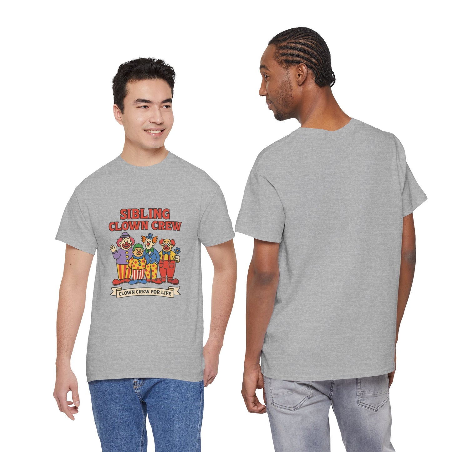 Clown Siblings Unisex Heavy Cotton Tee