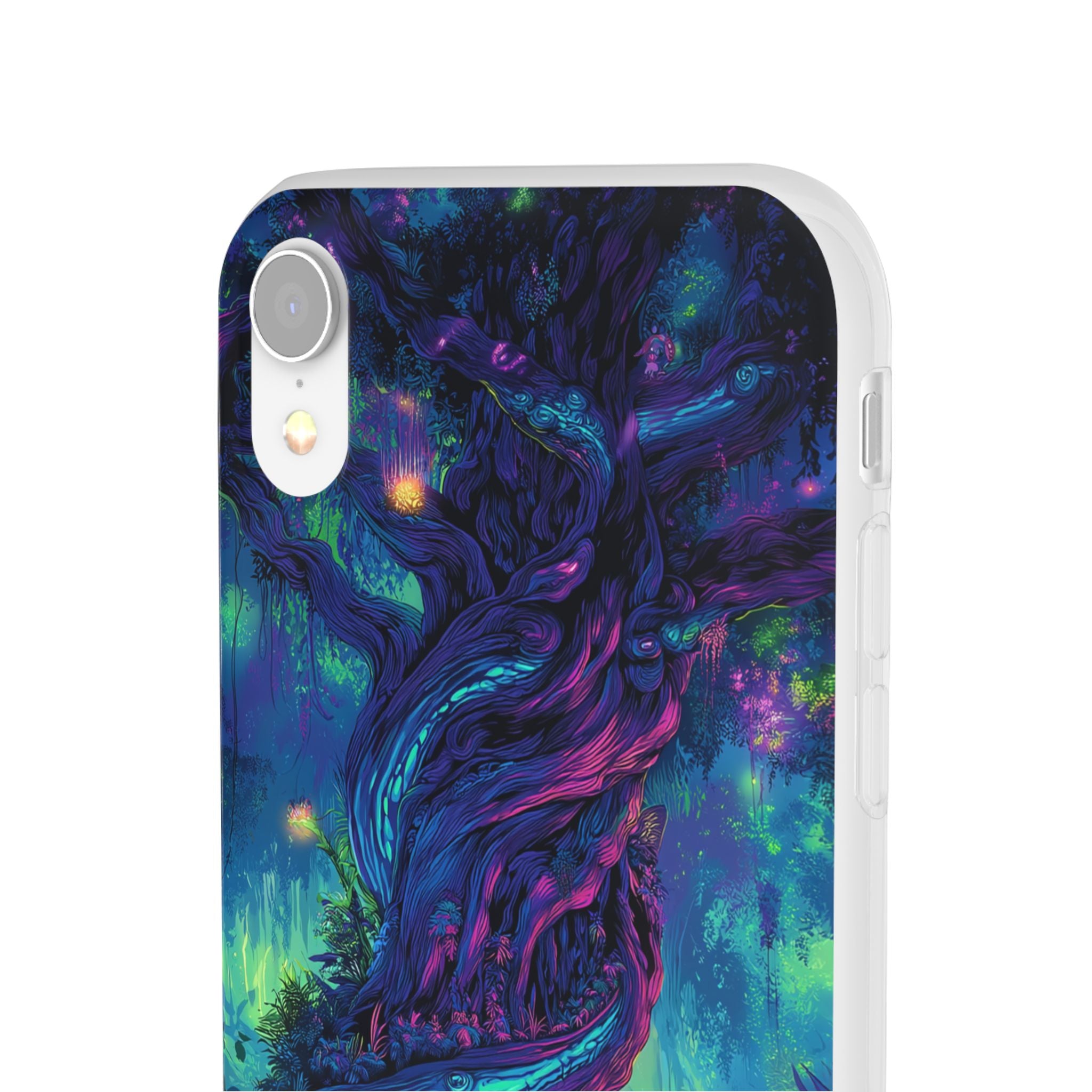 Psychedelic Tree Vibrant Fantasy Flexi Case - Enchanted Forest Design