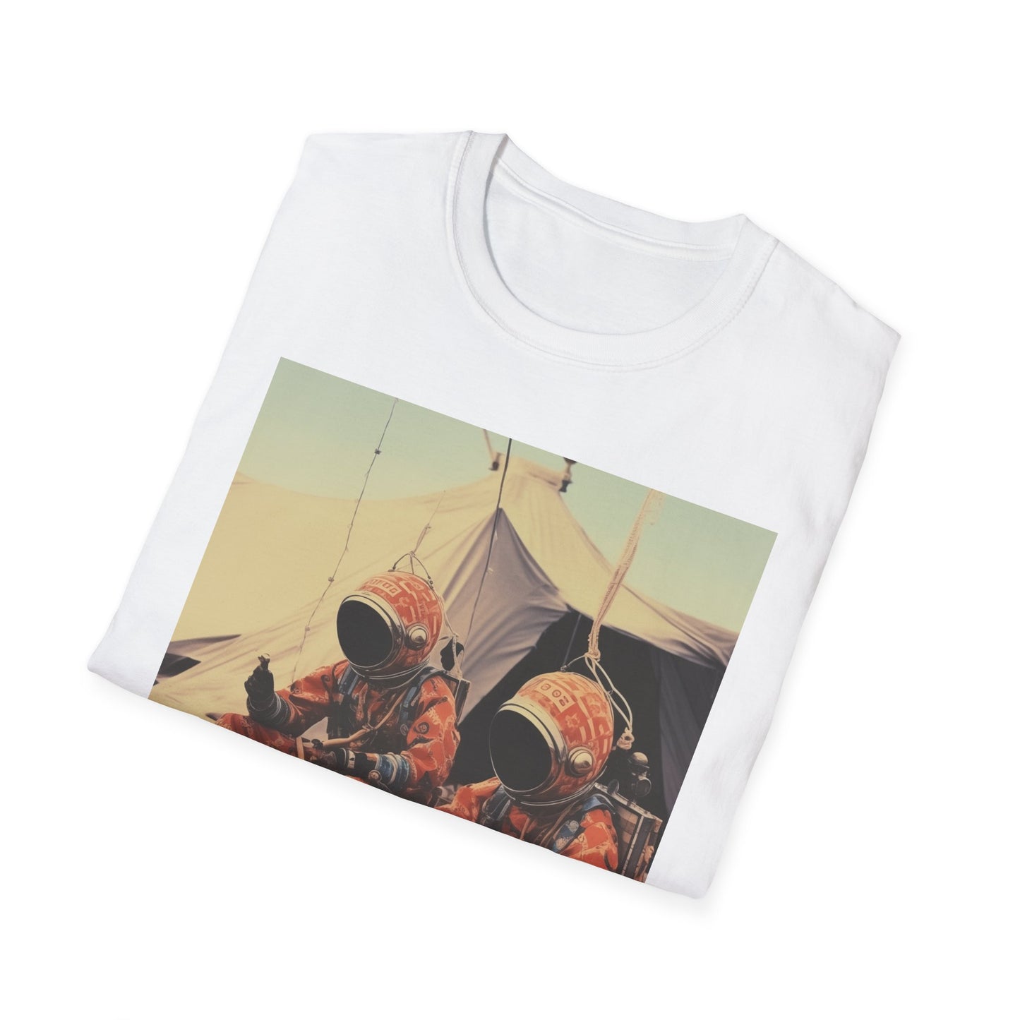 Martian African Print Unisex Softstyle T-Shirt