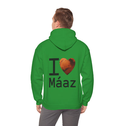 I Love Mars Unisex Heavy Blend Hooded Sweatshirt