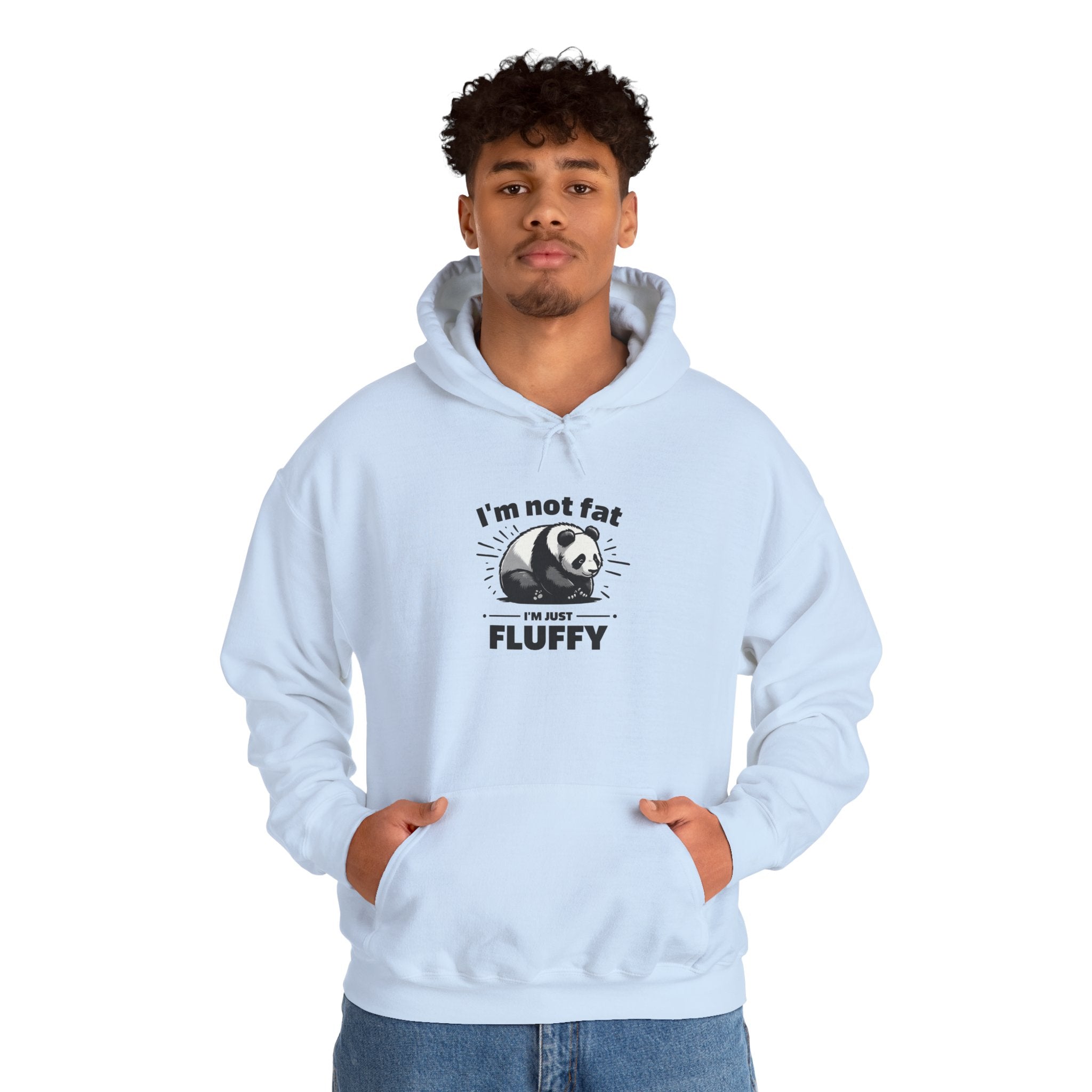 Funny Panda Hoodie - "I'm Not Fat, I'm Just Fluffy"
