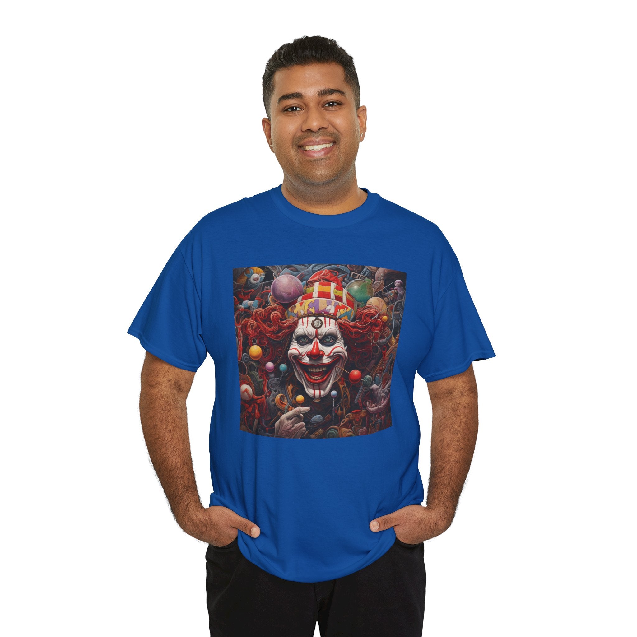 Clown Mutiny Face Unisex Heavy Cotton Tee