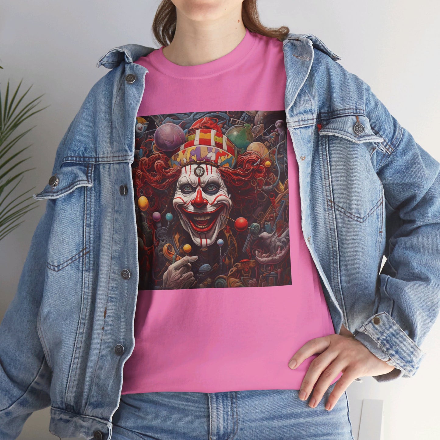 Clown Mutiny Face Unisex Heavy Cotton Tee