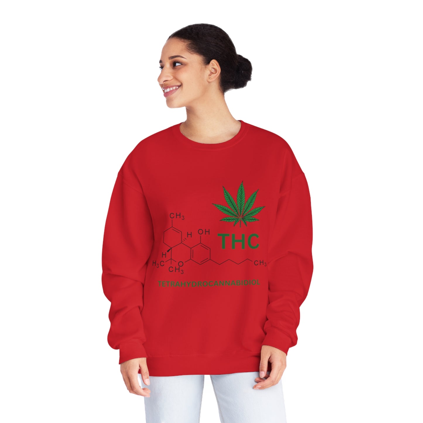 THC Molecule Unisex NuBlend Crewneck Sweatshirt