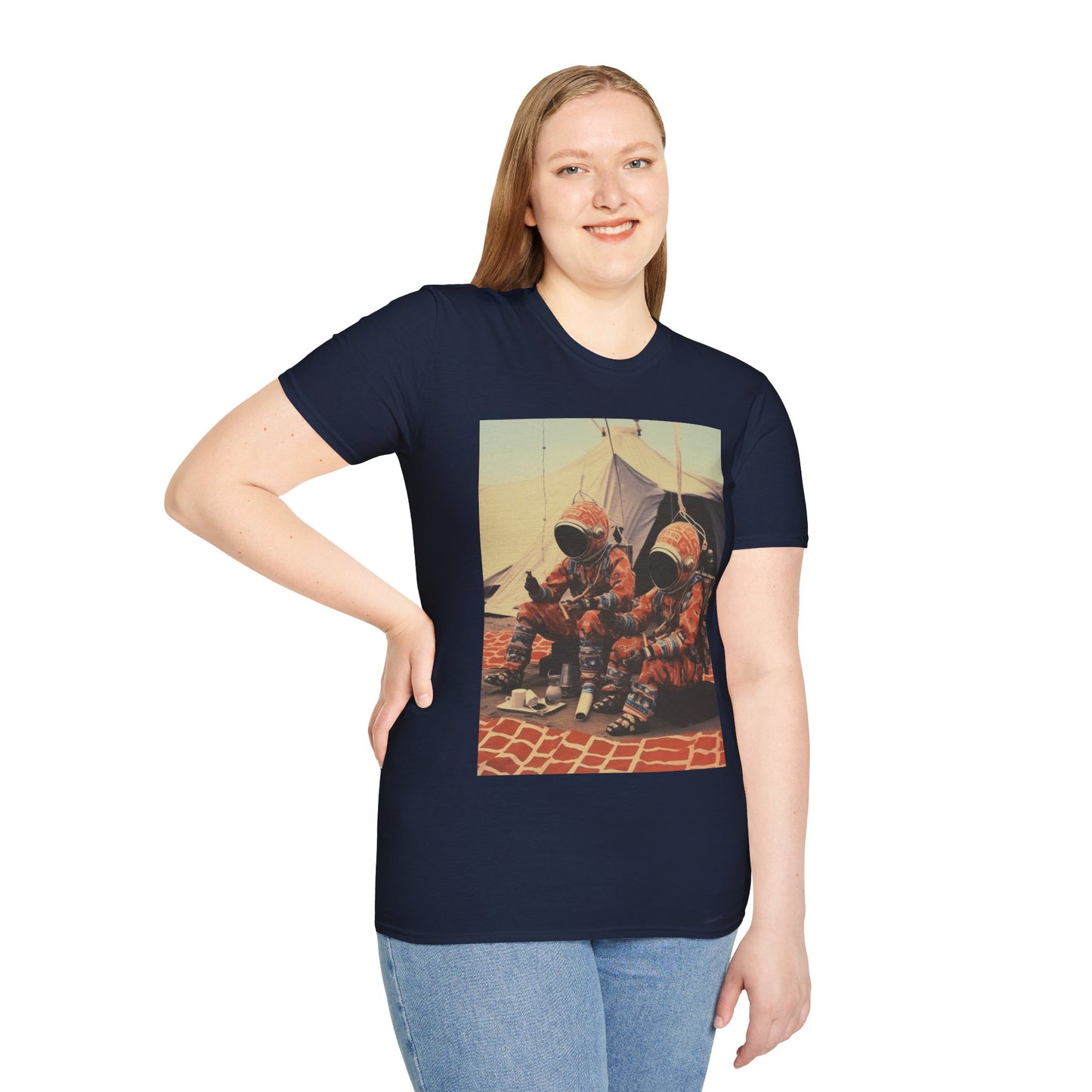 Martian African Print Unisex Softstyle T-Shirt