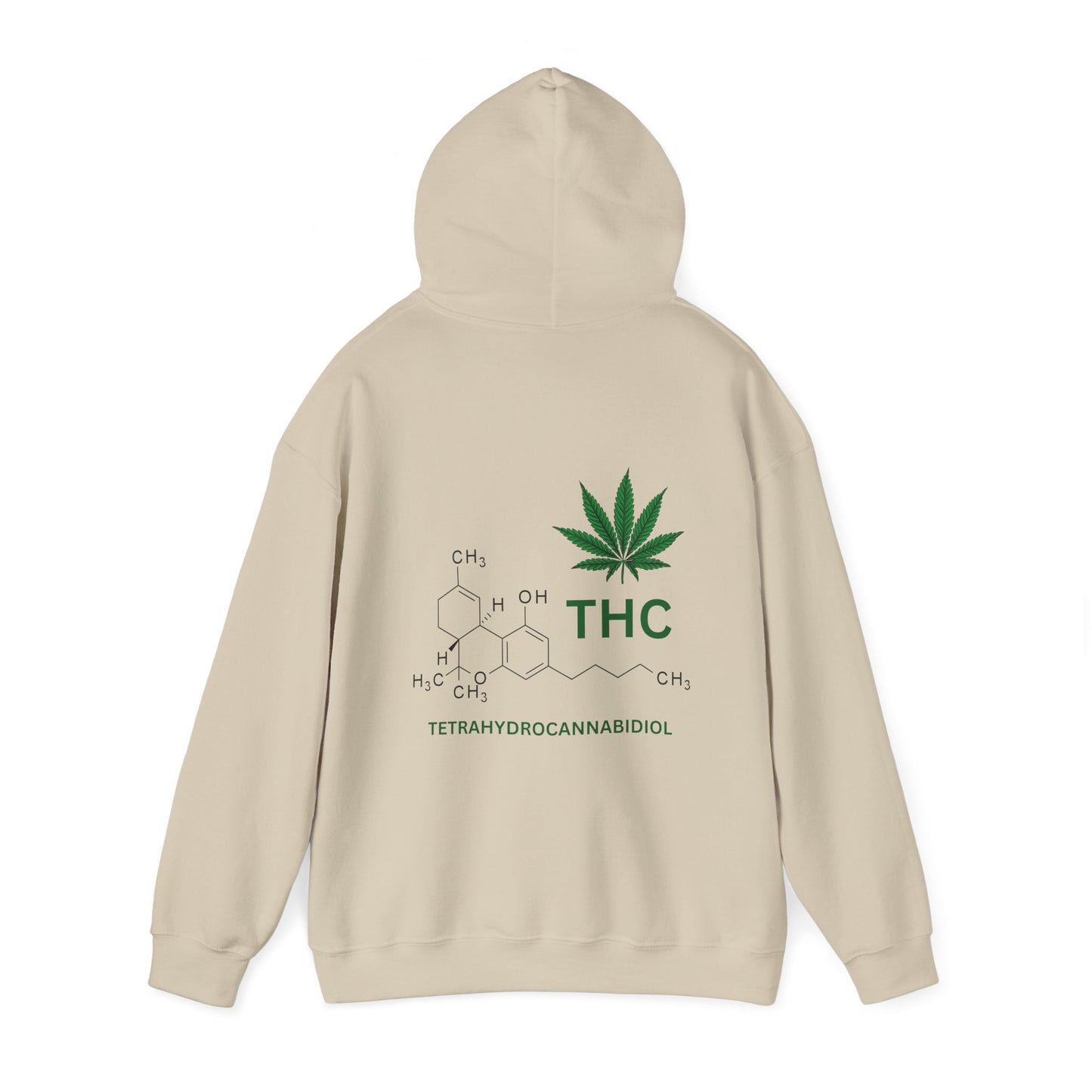 THC Molecule Unisex Heavy Blend Hooded Sweatshirt