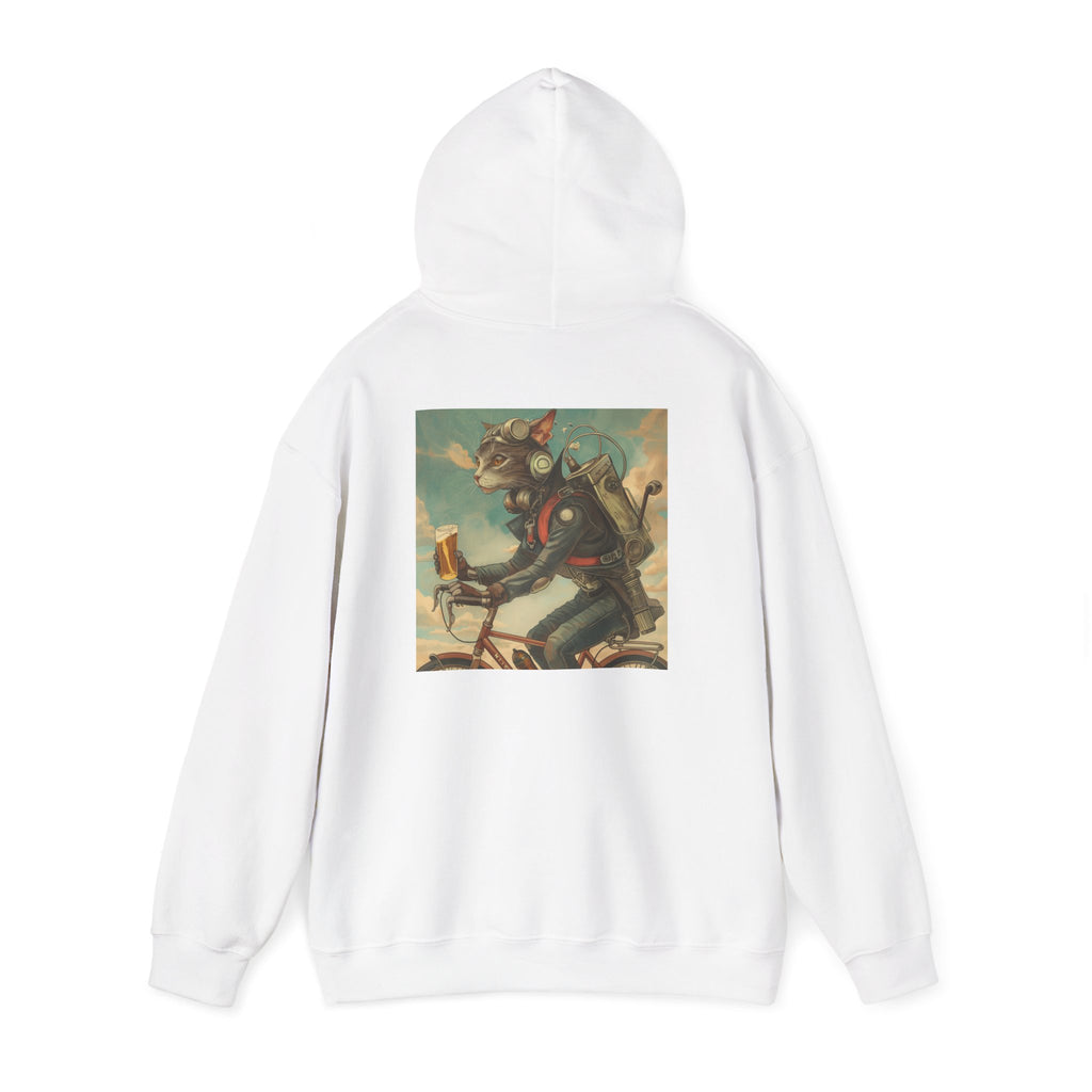 Robot Cat Unisex Heavy Blend Hooded Sweatshirt