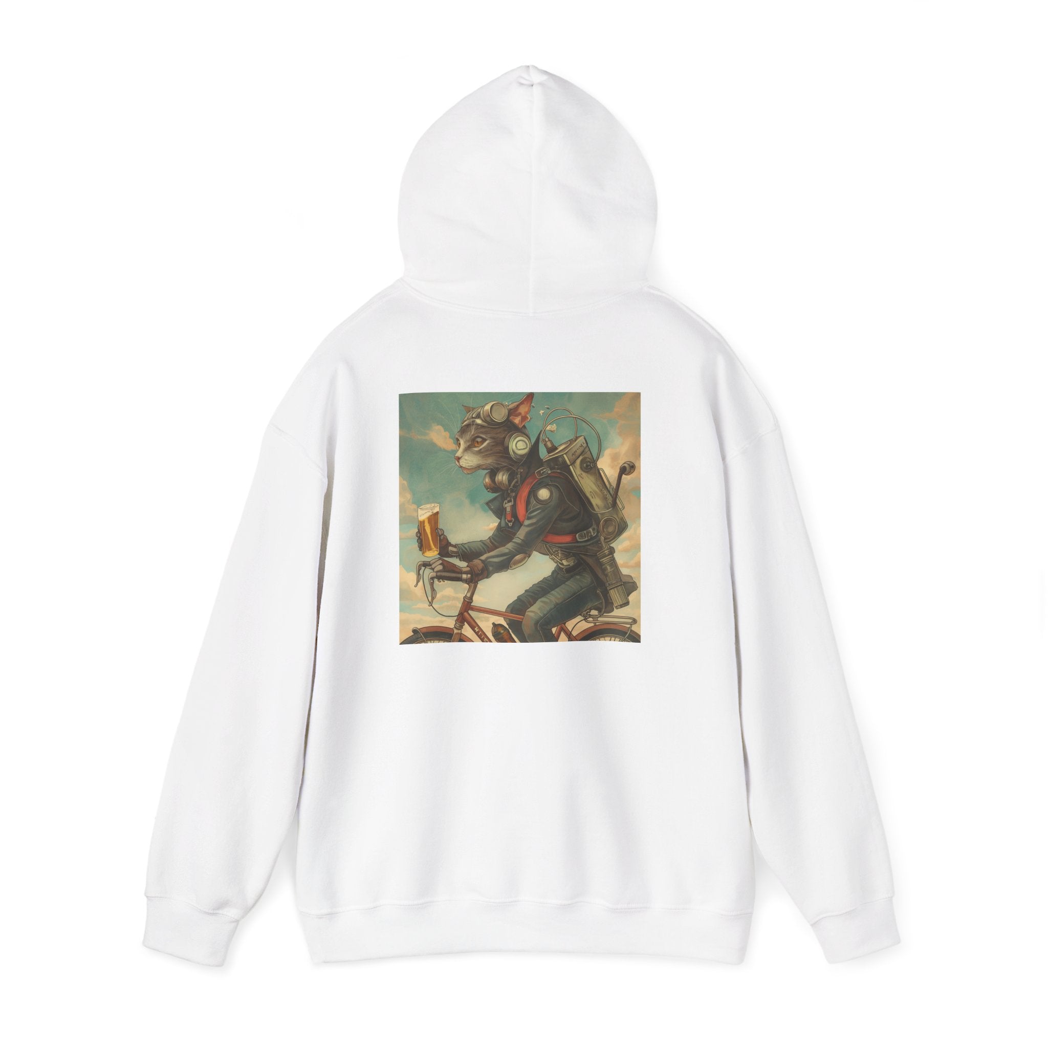 Robot Cat Unisex Heavy Blend Hooded Sweatshirt