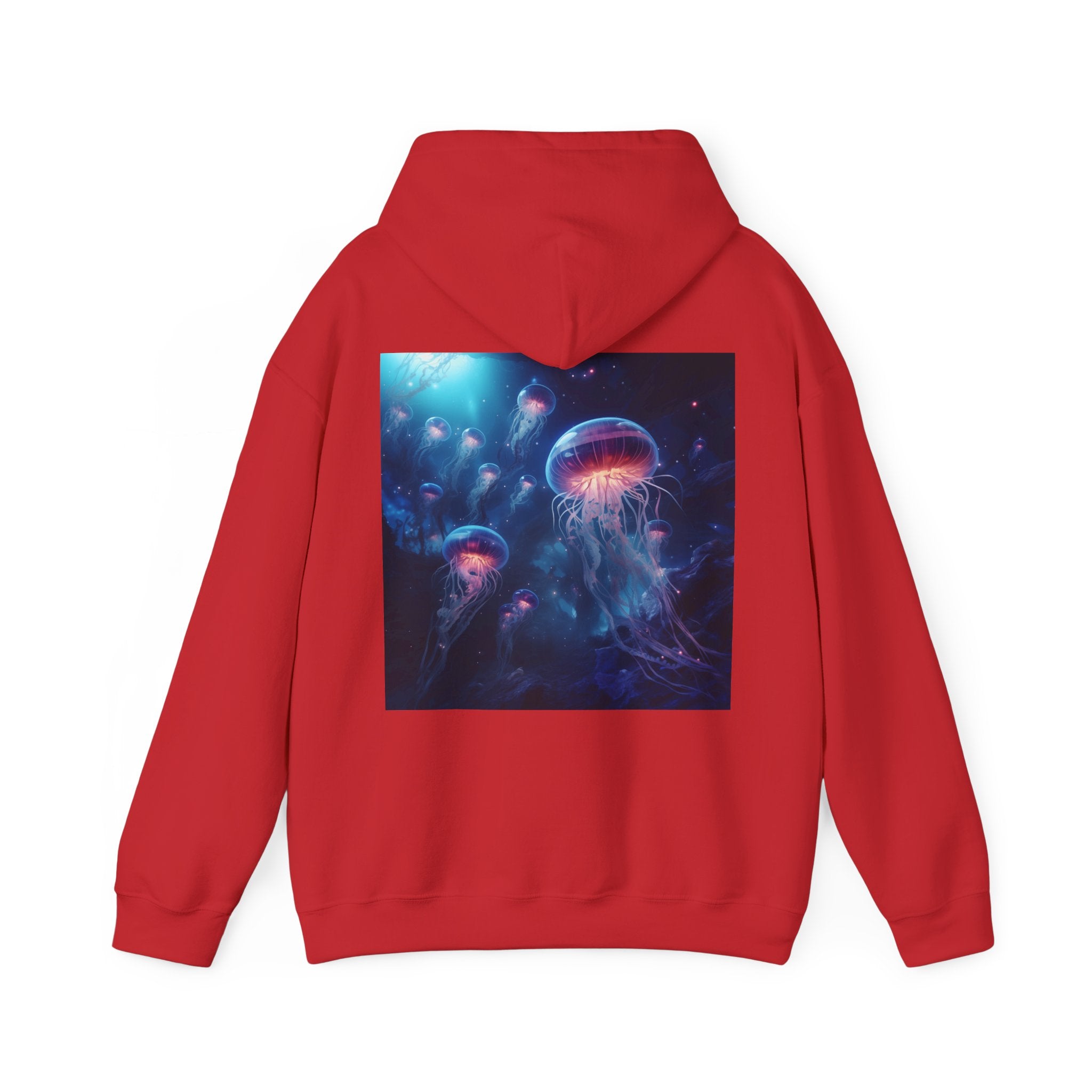 Jellyfish in Space Unisex Heavy Blend Hooded Sweatshirt