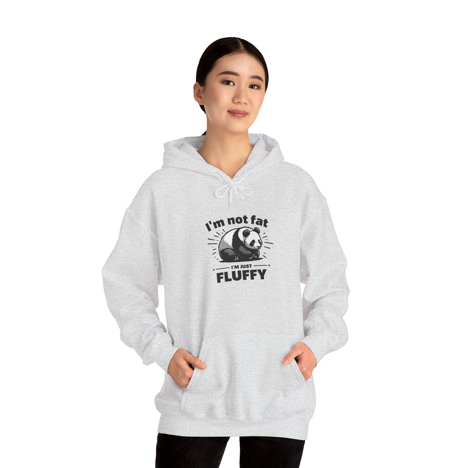 Funny Panda Hoodie - "I'm Not Fat, I'm Just Fluffy"