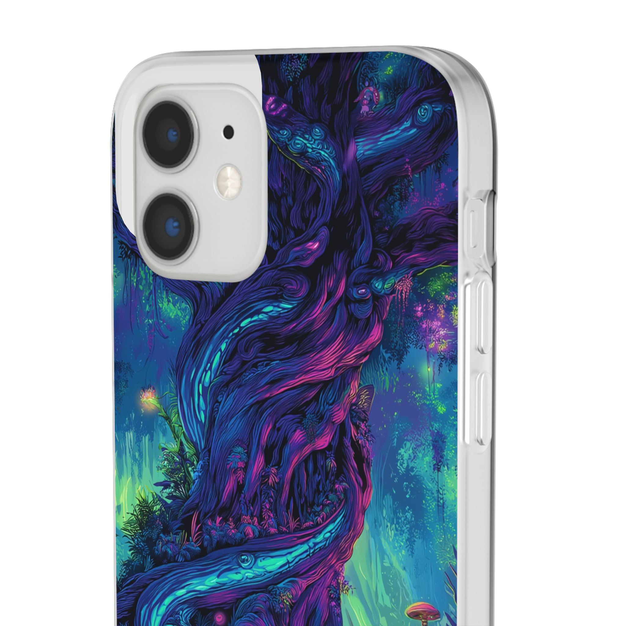Psychedelic Tree Vibrant Fantasy Flexi Case - Enchanted Forest Design
