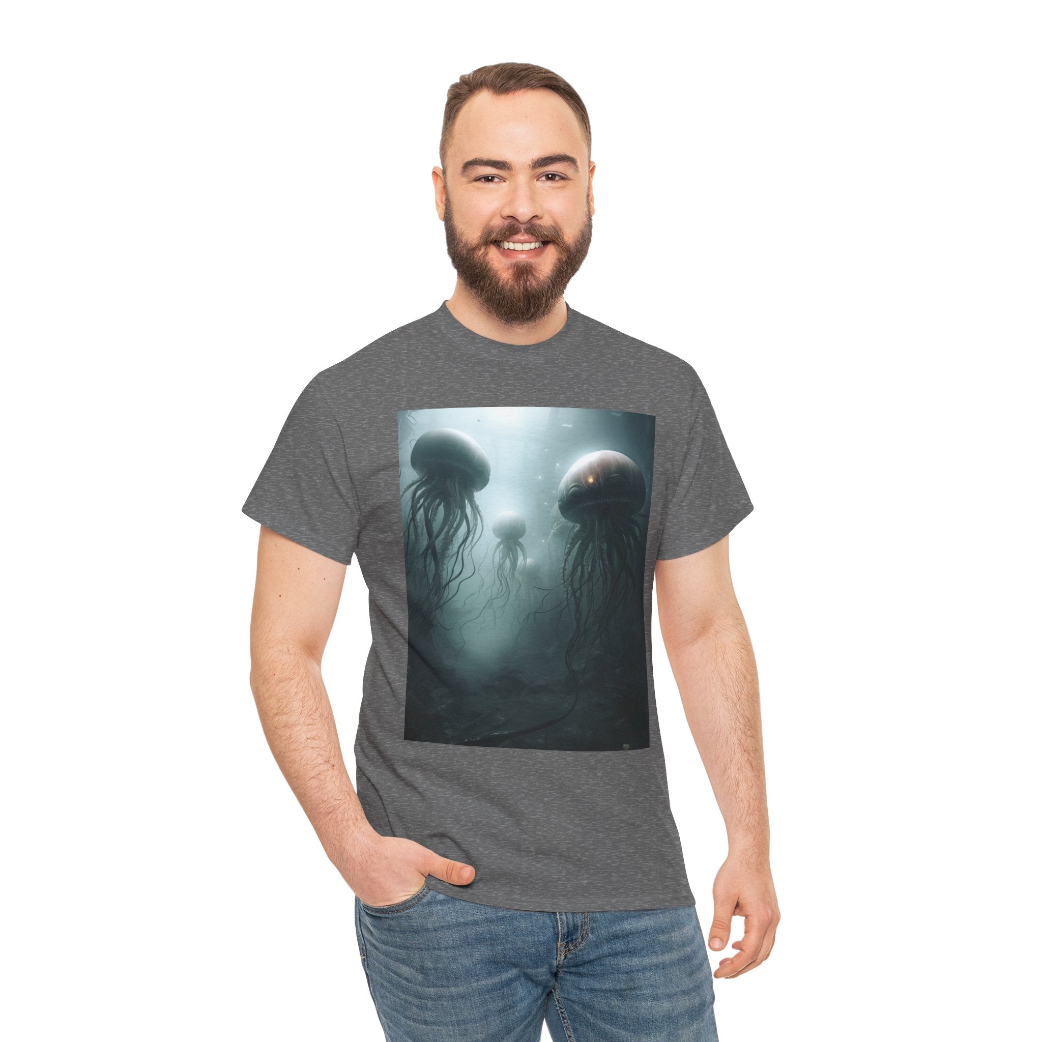 Alien Jellyfish Unisex Heavy Cotton Tee