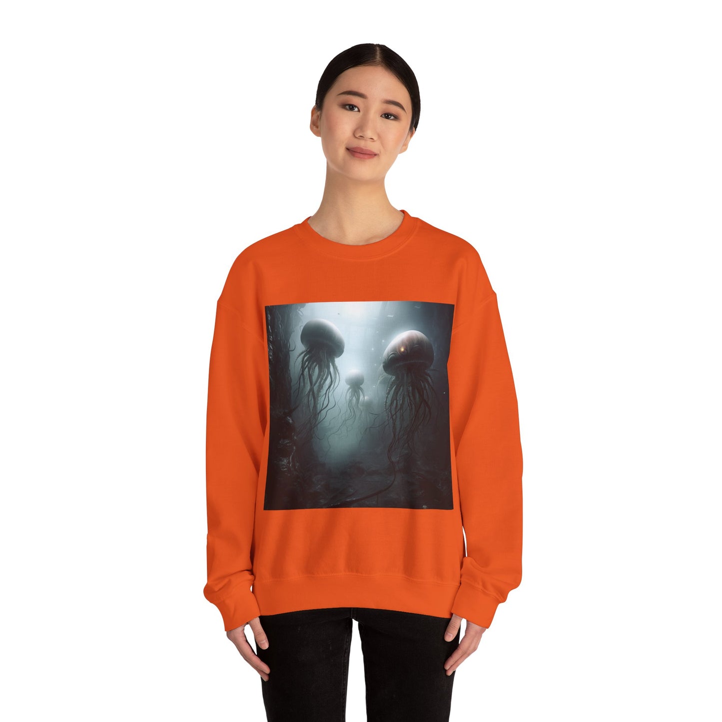 Alien Jellyfish Unisex Heavy Blend Crewneck Sweatshirt