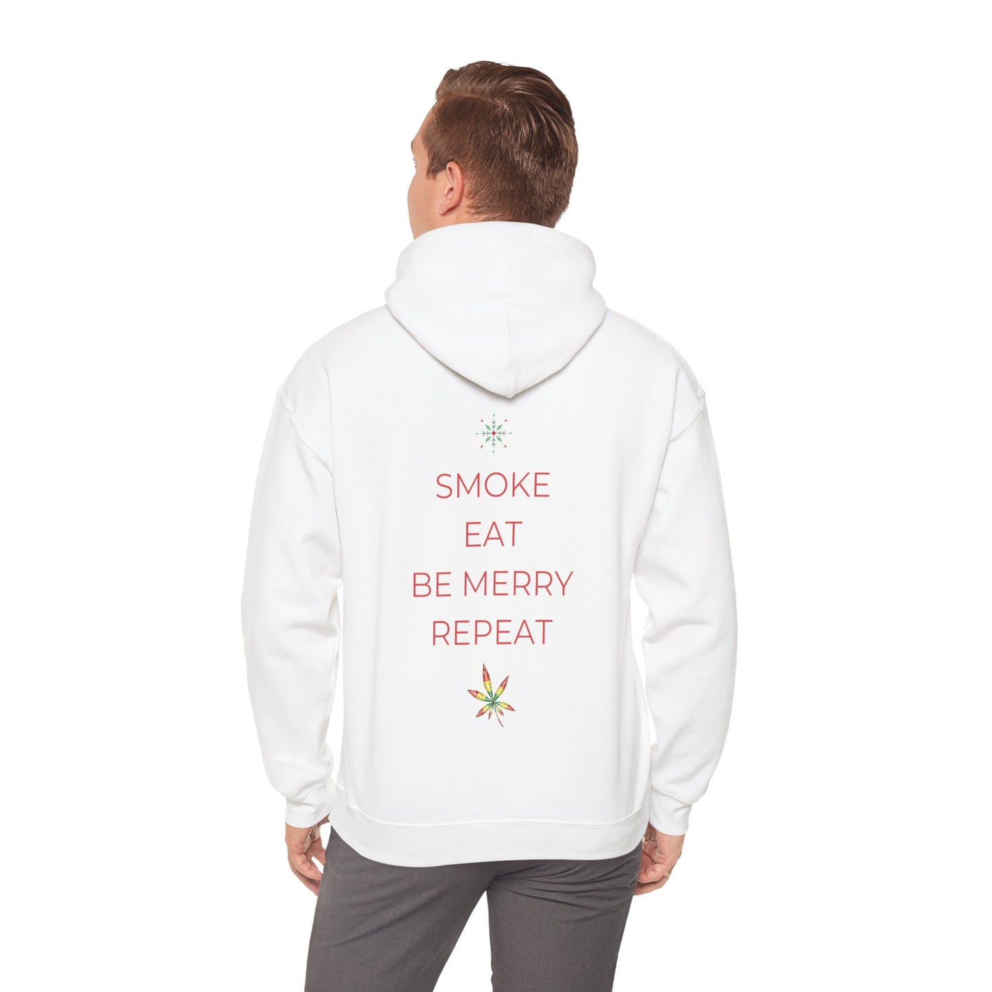 Eat Repeat Holiday Unisex Heavy Blend Hooded Sweatshirt