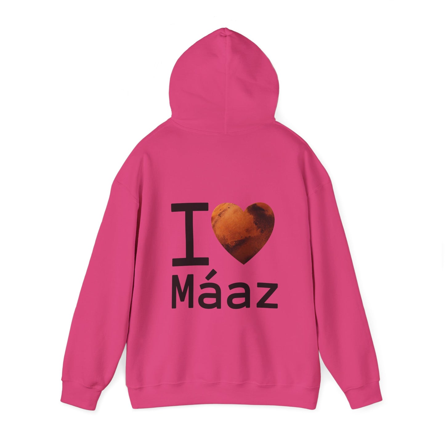 I Love Mars Unisex Heavy Blend Hooded Sweatshirt