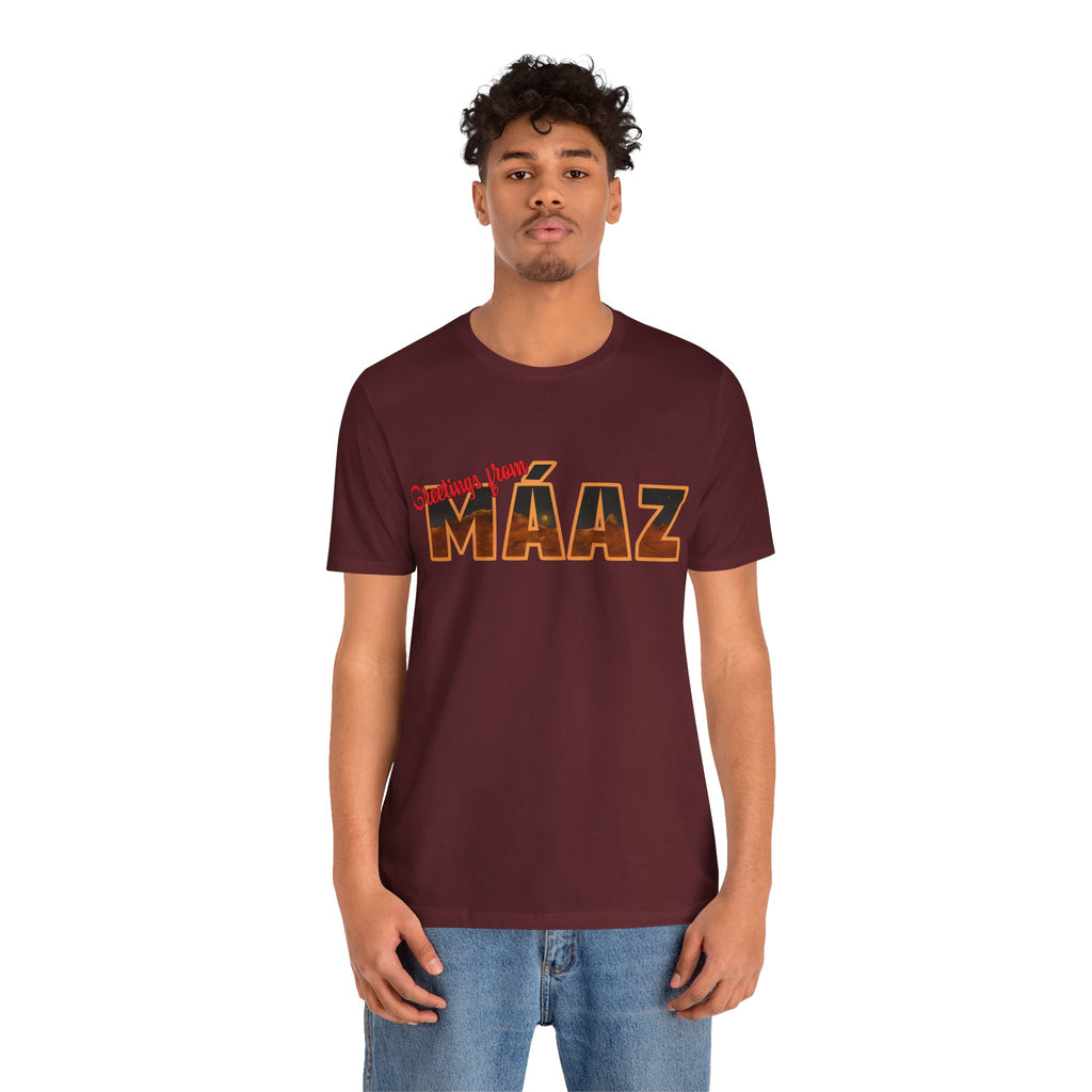 Greetings from Máaz Unisex Jersey Short Sleeve Tee