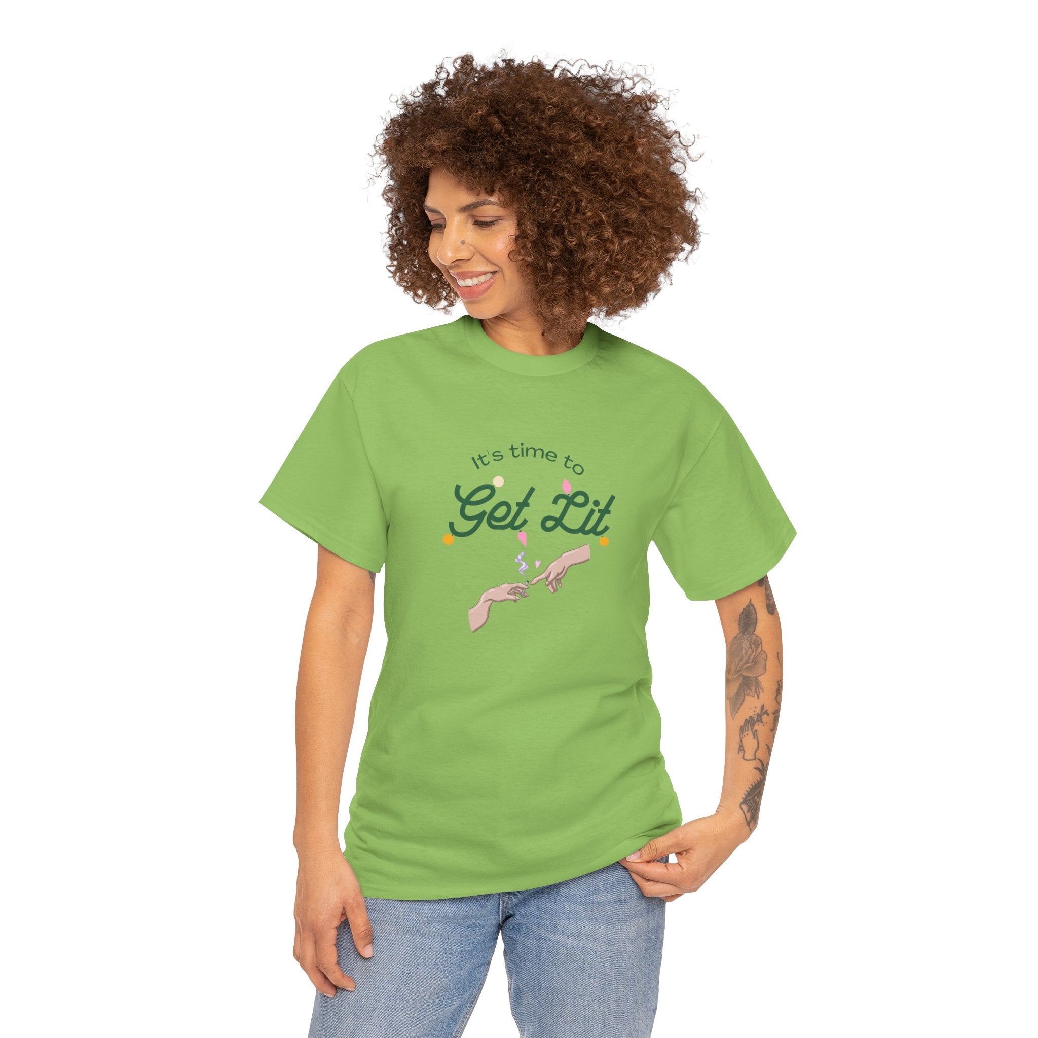 Get Lit Holiday Unisex Heavy Cotton Tee