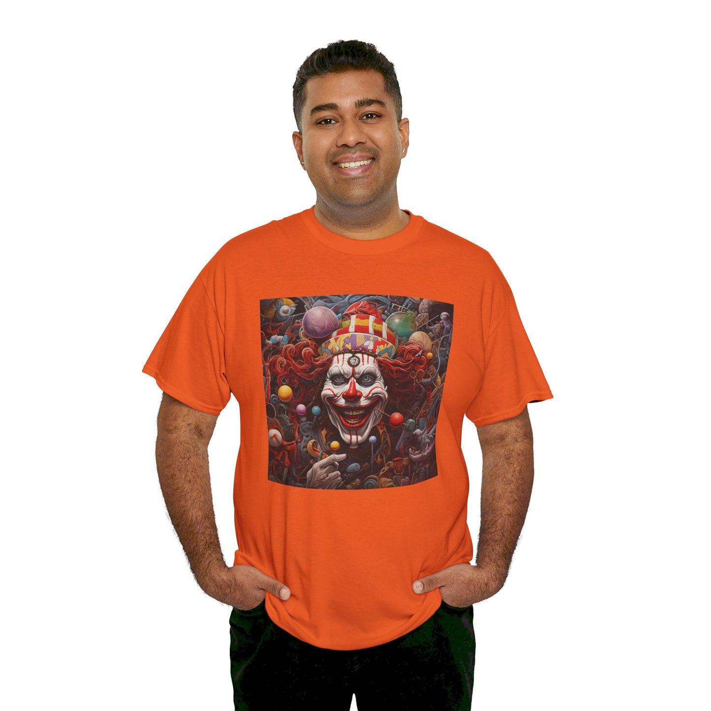 Clown Mutiny Face Unisex Heavy Cotton Tee