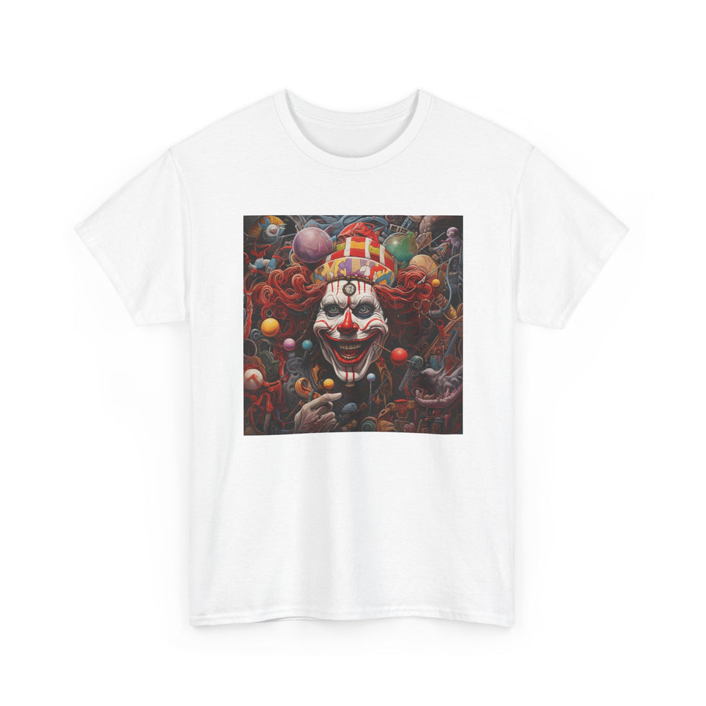 Clown Mutiny Face Unisex Heavy Cotton Tee