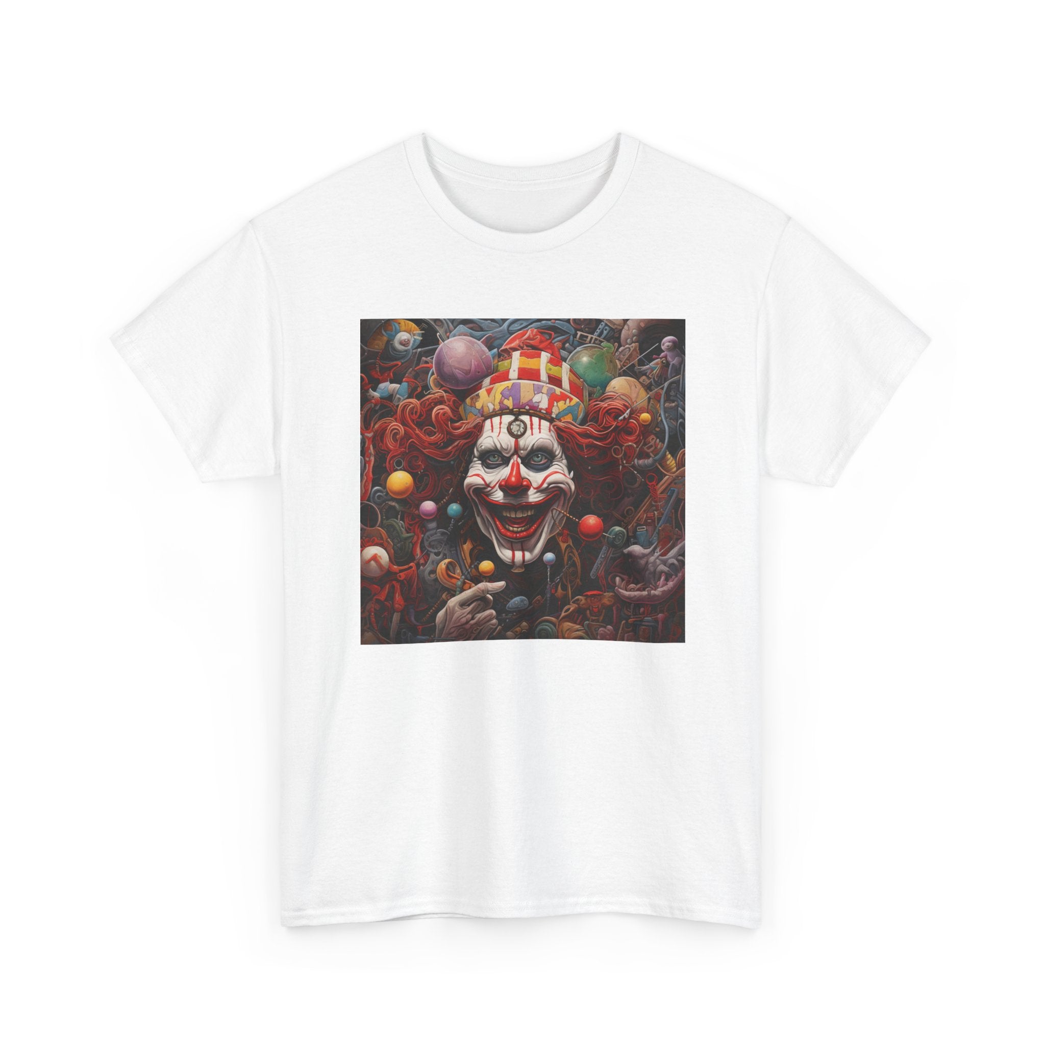 Clown Mutiny Face Unisex Heavy Cotton Tee