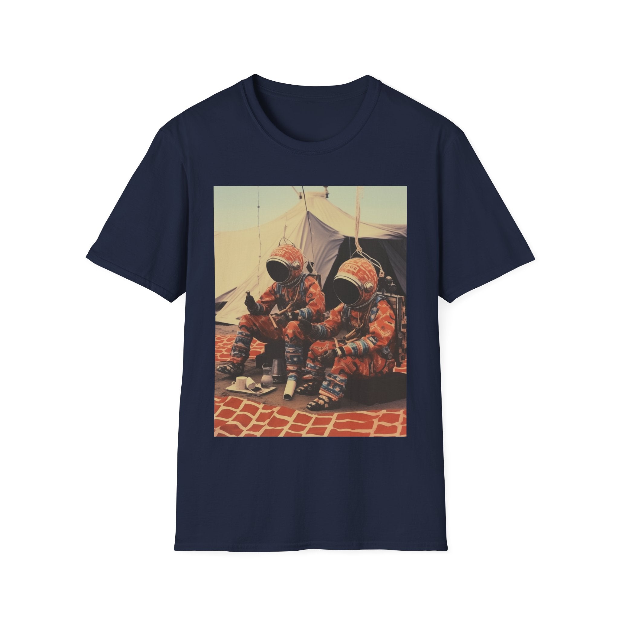 Martian African Print Unisex Softstyle T-Shirt