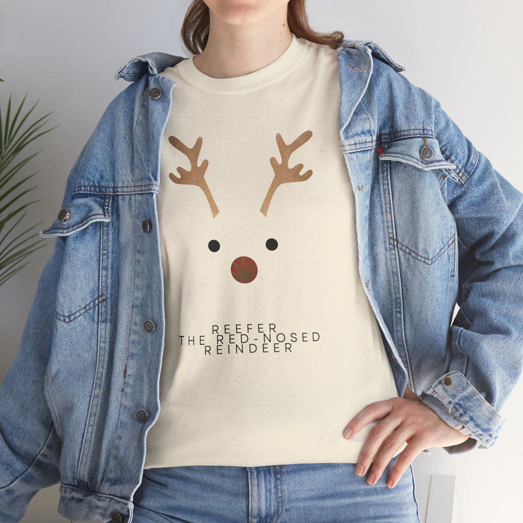 Reindeer Unisex Heavy Cotton Tee