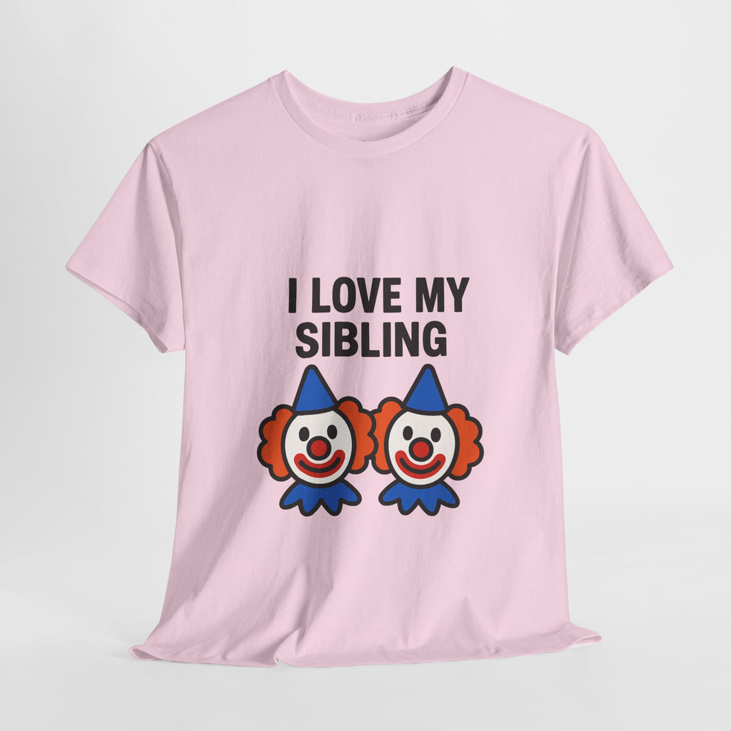 Funny Clown Sibling Love Unisex Cotton Tee
