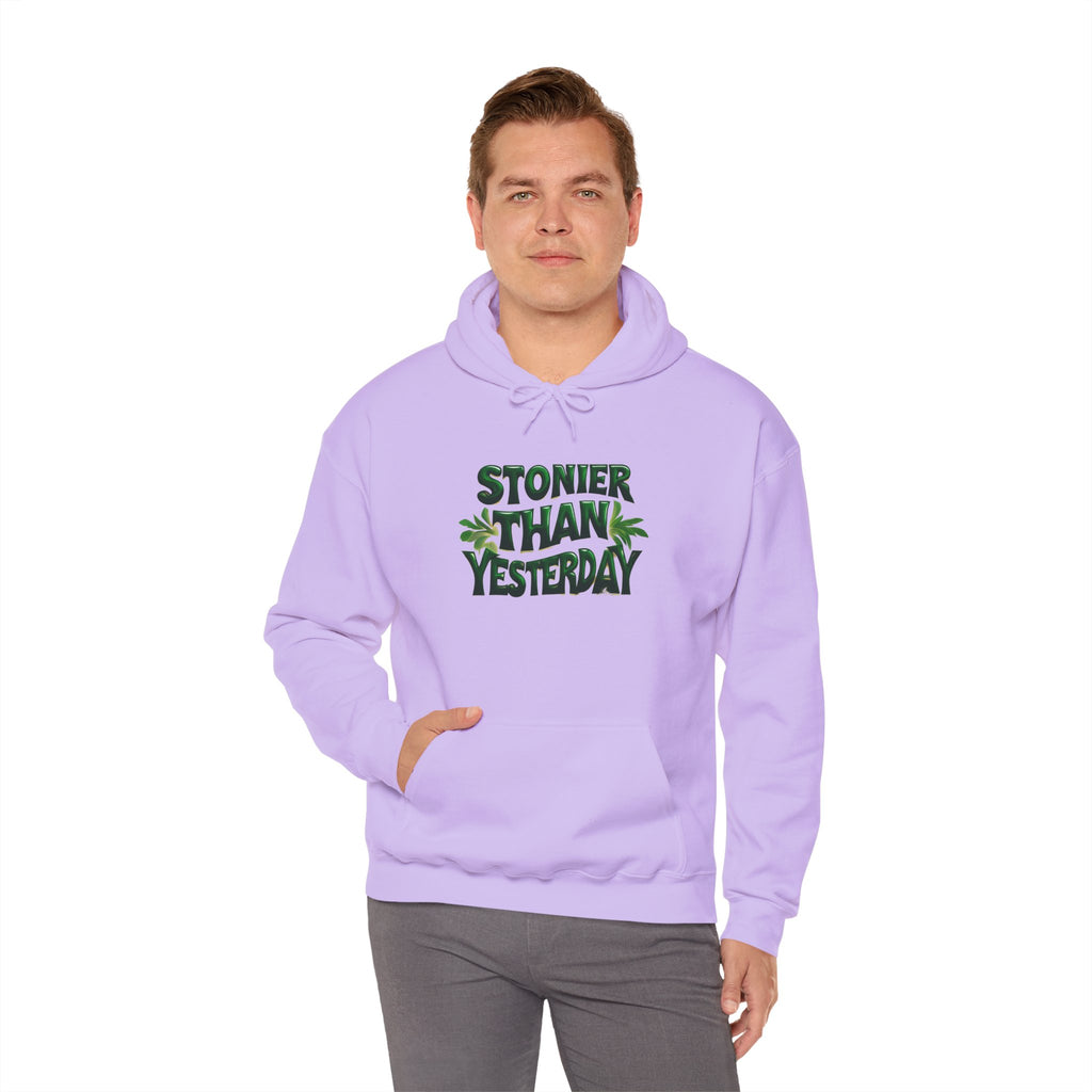 Stoner Vibes Unisex Hooded Sweatshirt - 'Stonier Than Yesterday'