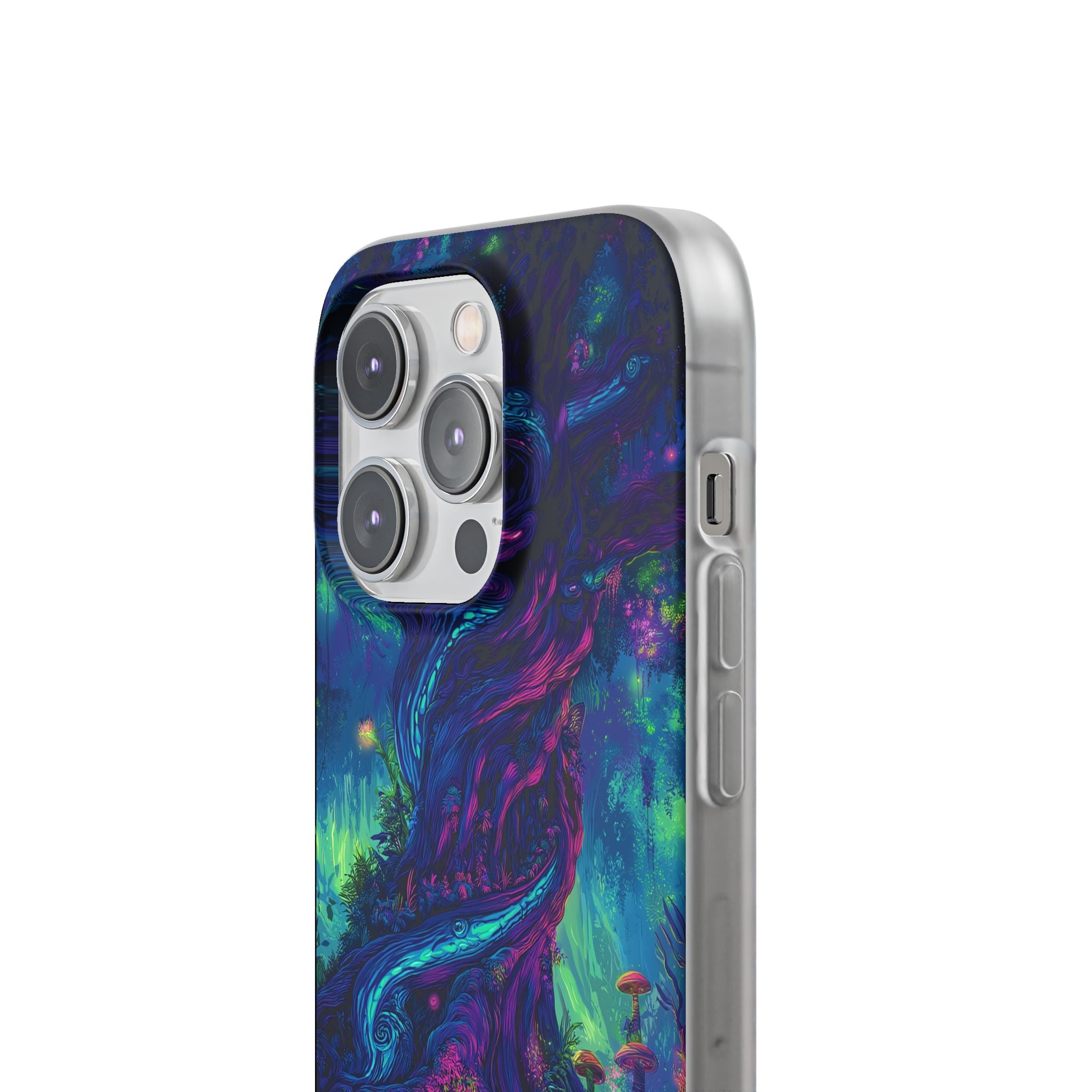 Psychedelic Tree Vibrant Fantasy Flexi Case - Enchanted Forest Design