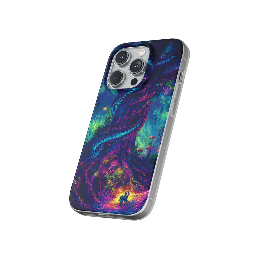 Psychedelic Tree Vibrant Fantasy Flexi Case - Enchanted Forest Design