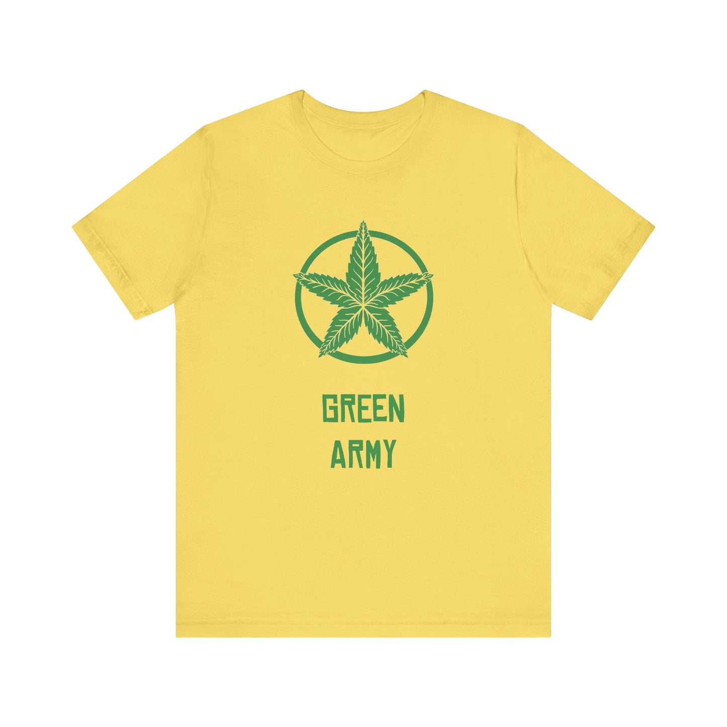 Green Army Star Unisex Jersey Short Sleeve Tee