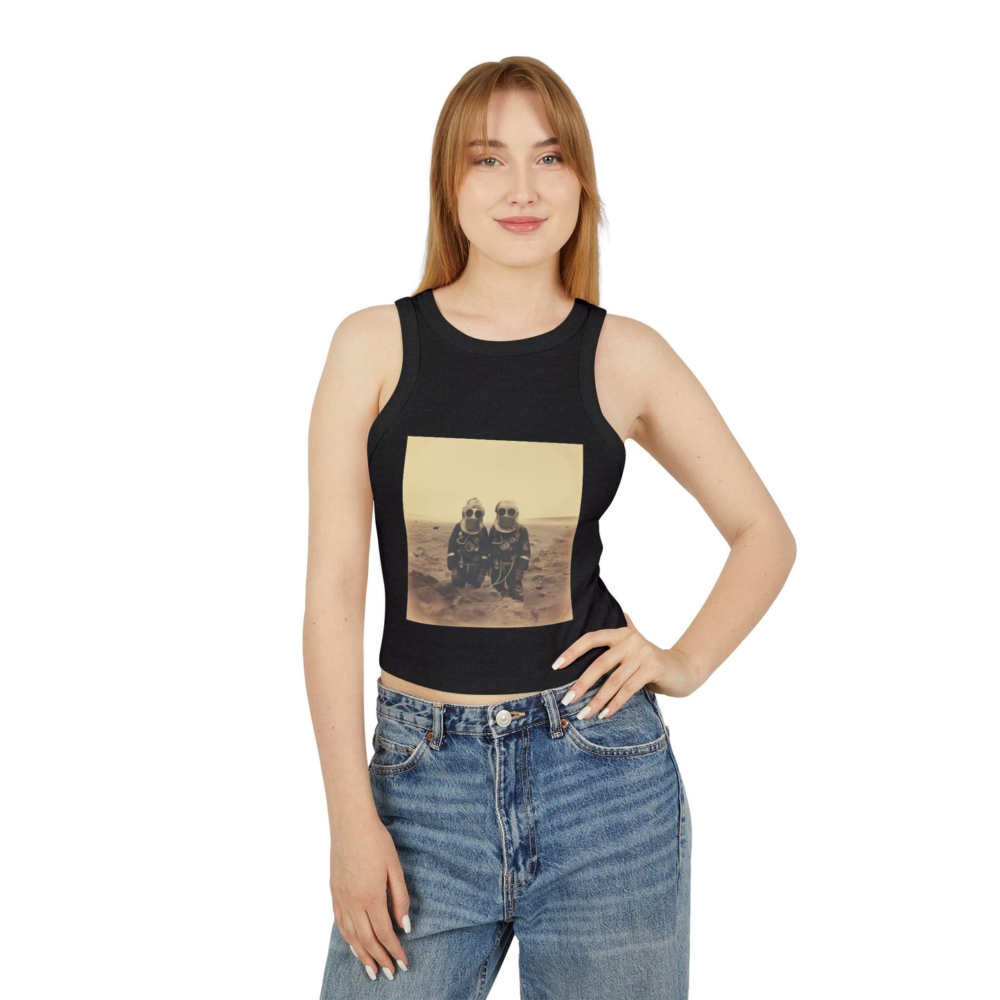 Mars Martians Racer Tank Top for Women - Unique Summer Style