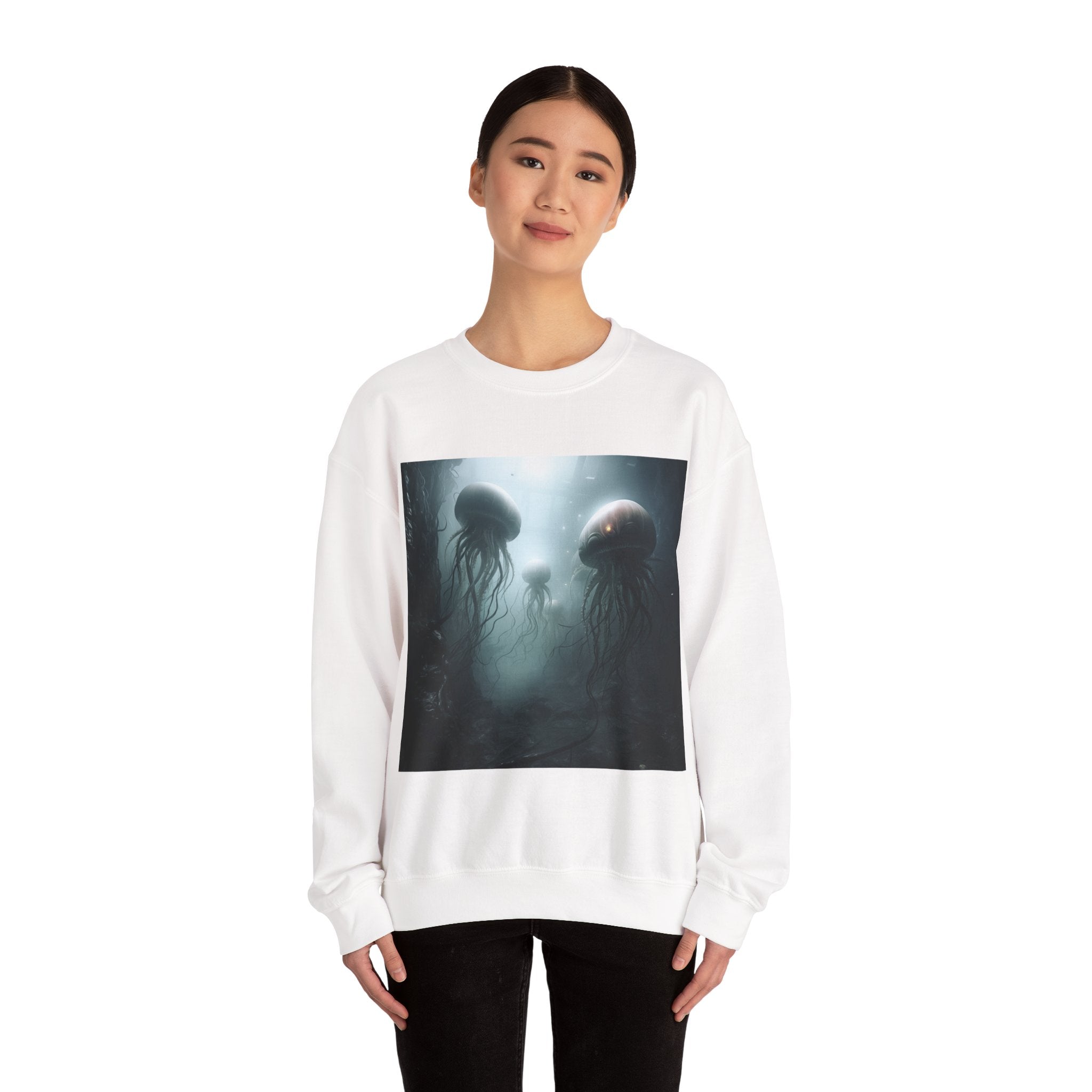 Alien Jellyfish Unisex Heavy Blend Crewneck Sweatshirt