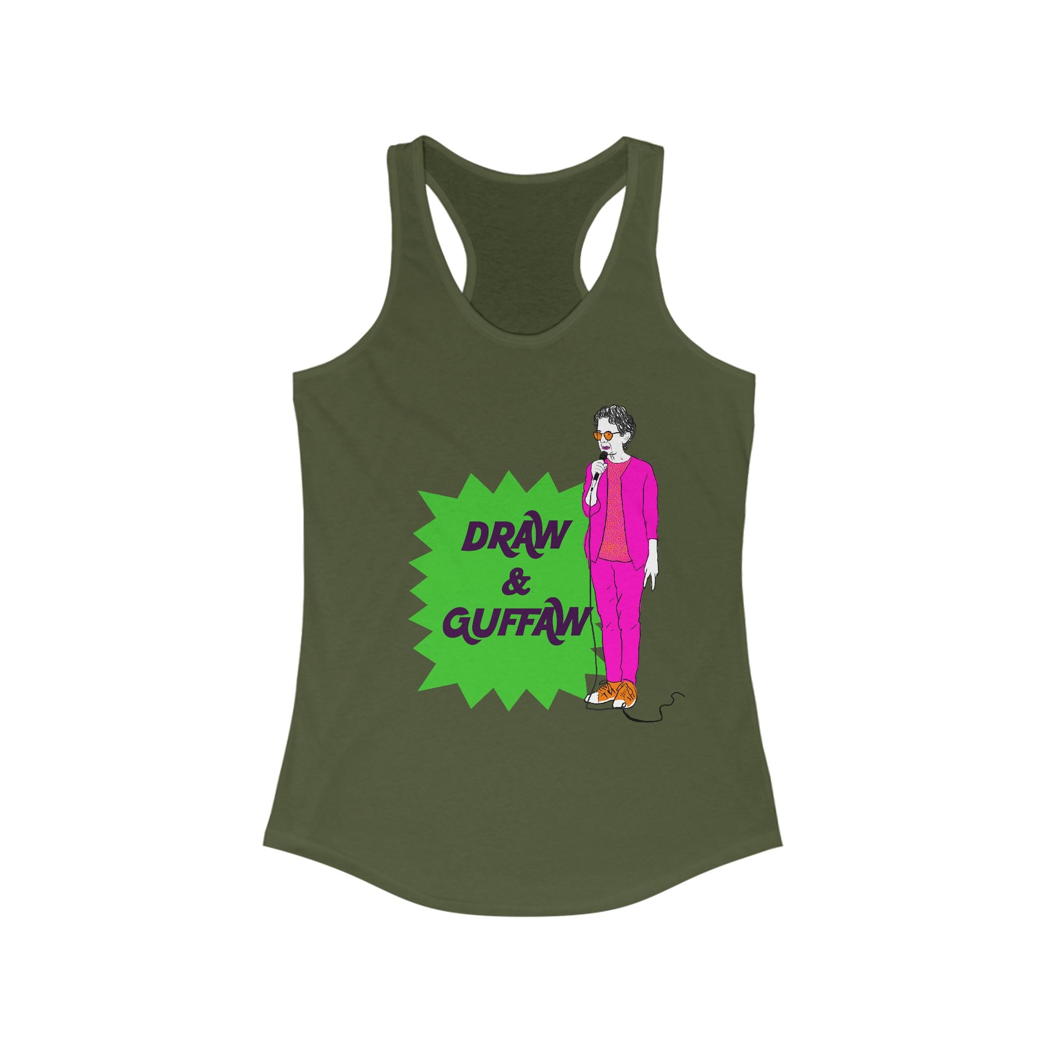 Draw and Guffaw Women's Ideal Racerback Tank