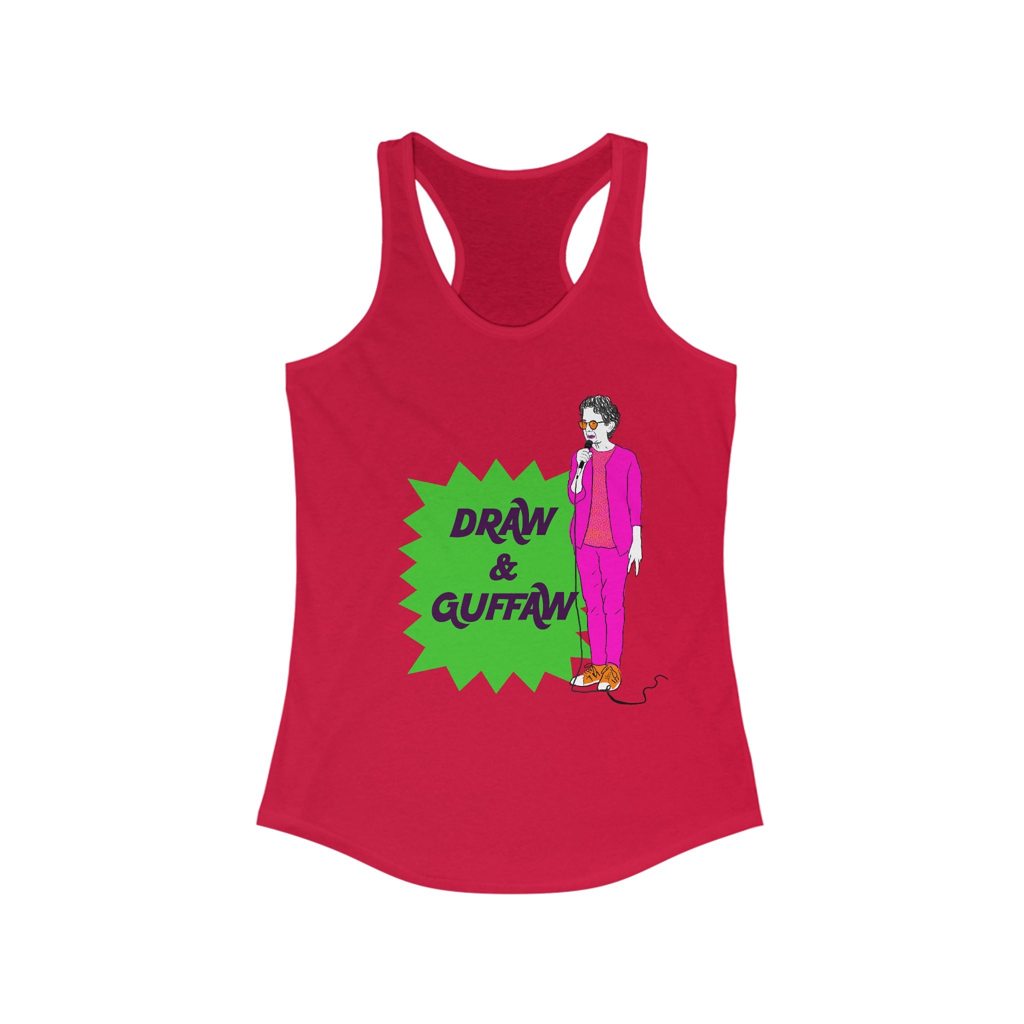 Draw and Guffaw Women's Ideal Racerback Tank