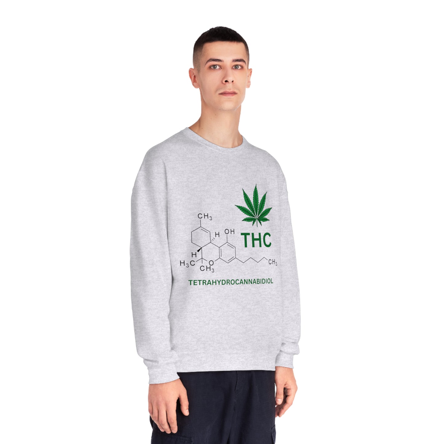 THC Molecule Unisex NuBlend Crewneck Sweatshirt