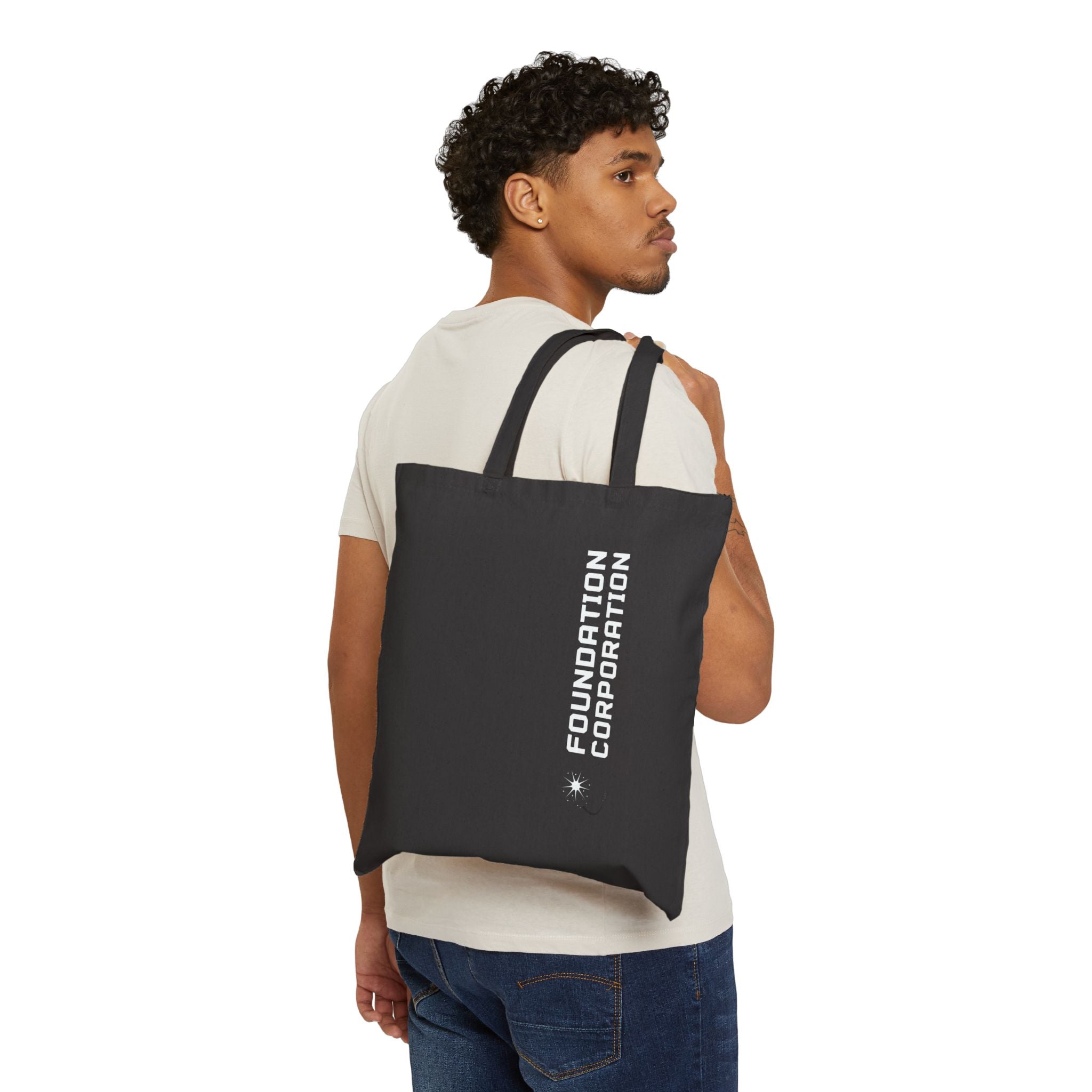 Foundation Corporation Issue Eco-Friendly Cotton Canvas Tote Bag - Perfect for Everyday Use, Beach Days, Shopping, Gifts & More