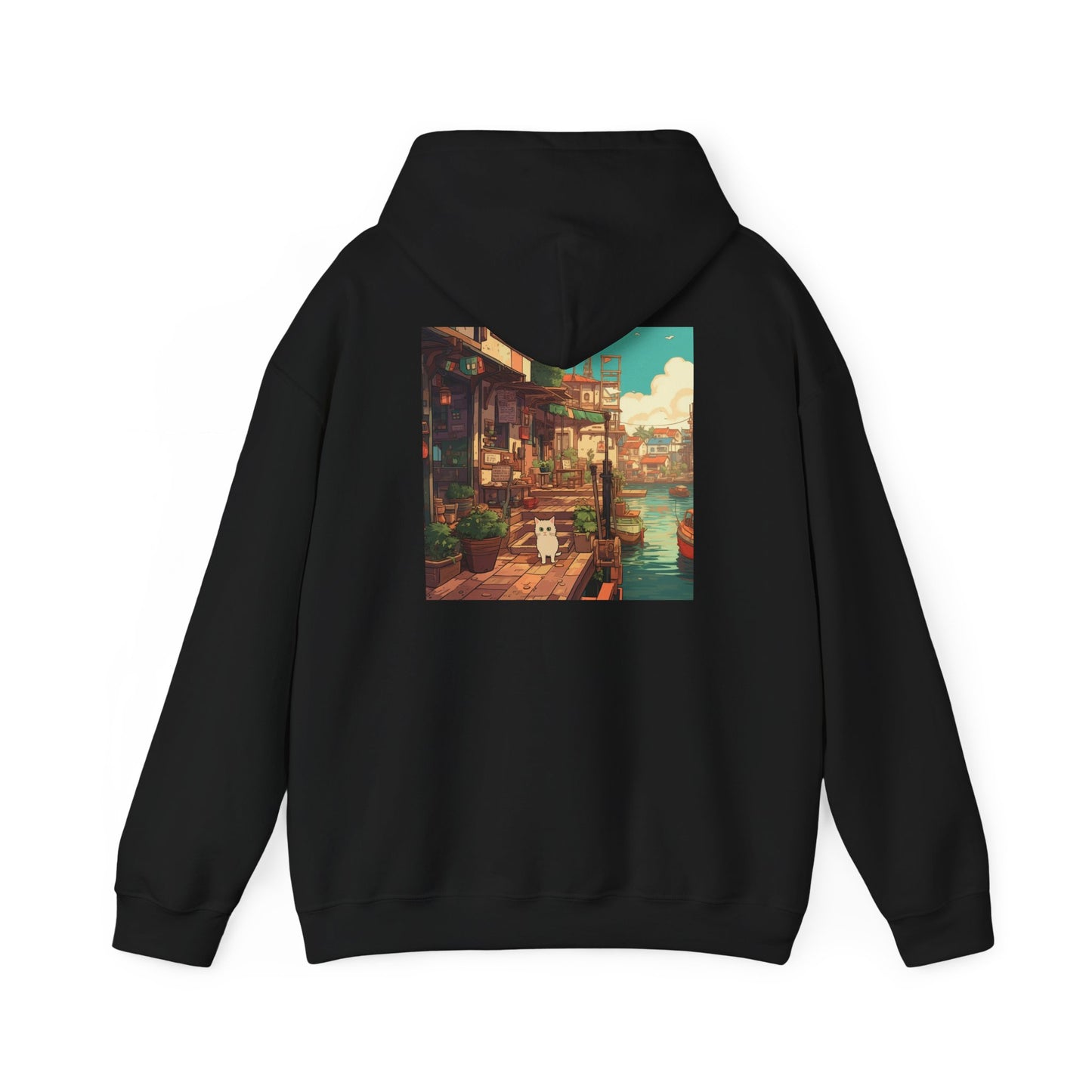 Studio Ghibli Style Cat Unisex Heavy Blend  Hooded Sweatshirt