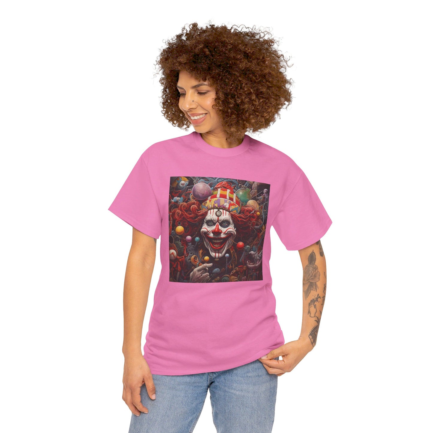 Clown Mutiny Face Unisex Heavy Cotton Tee