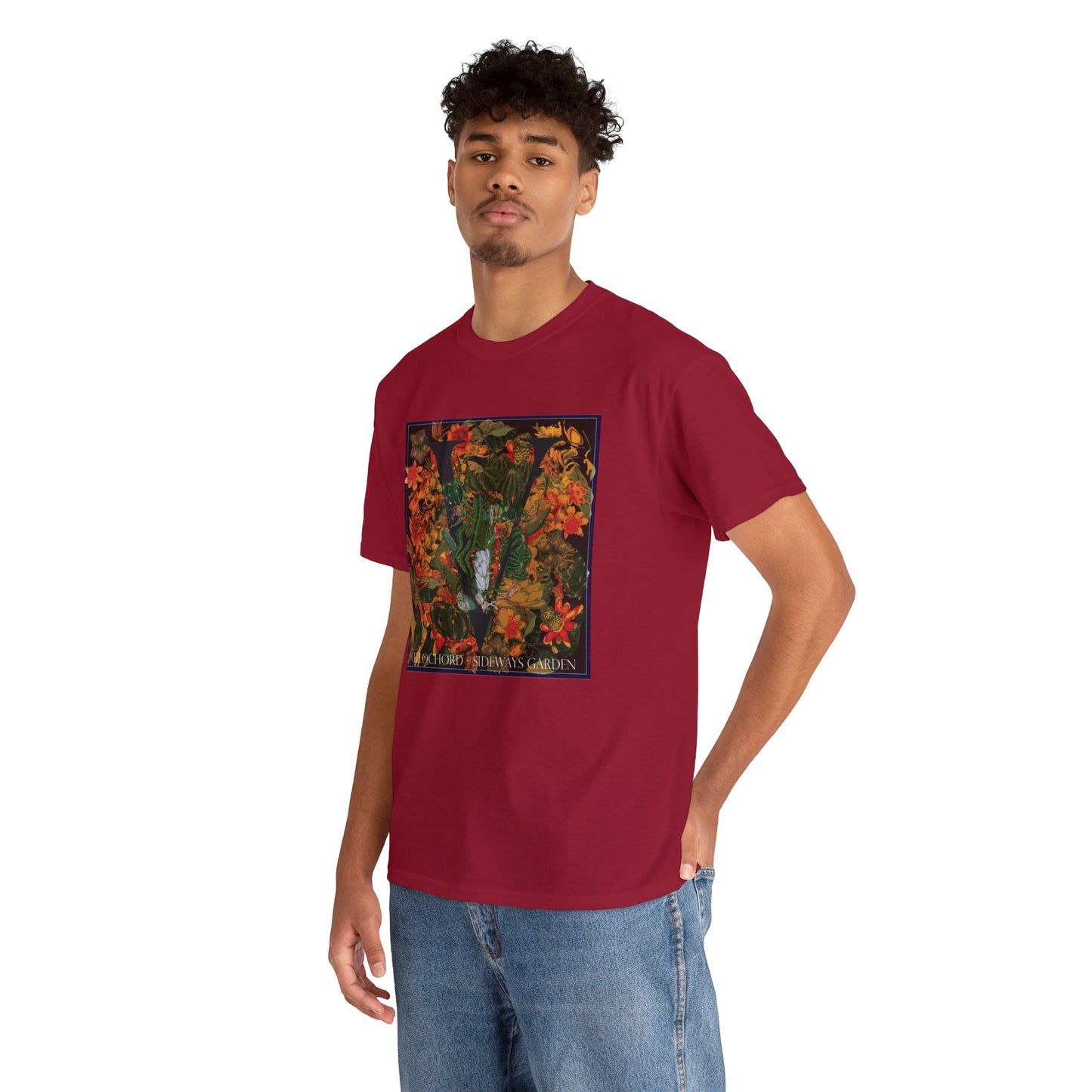 Official Vellochord Sideways Garden Unisex Heavy Cotton Tee