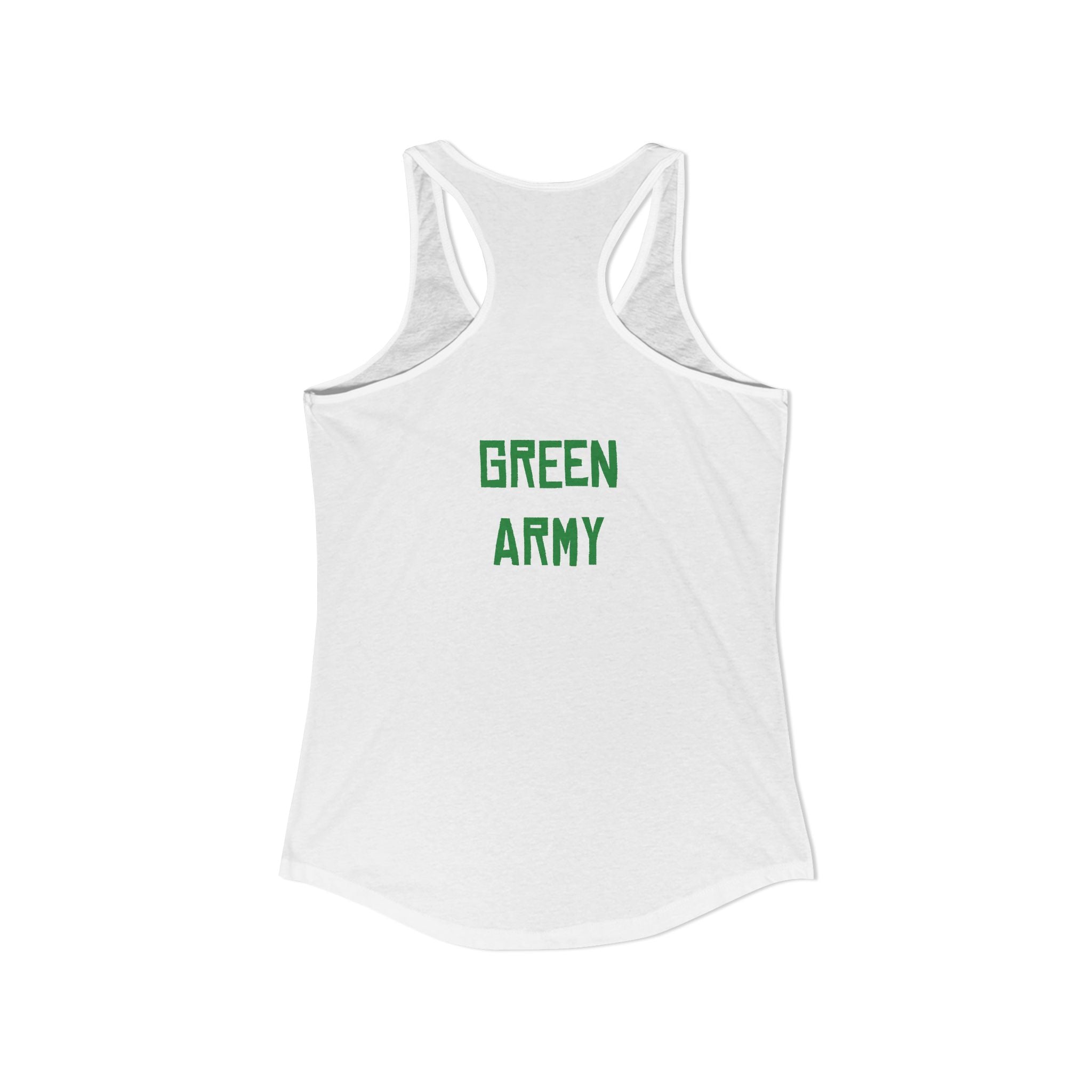 Green Army Star Leaf Women's Ideal Racerback Tank